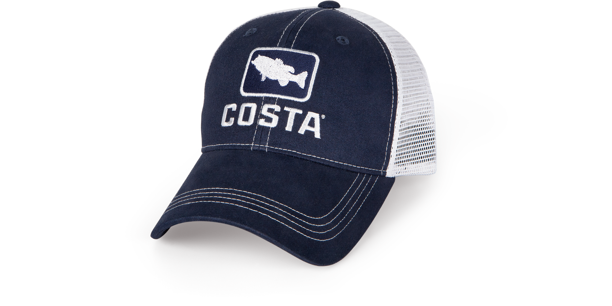 Costa Del Mar Original Patch Marlin Hat Navy/WhiteHA 63N 