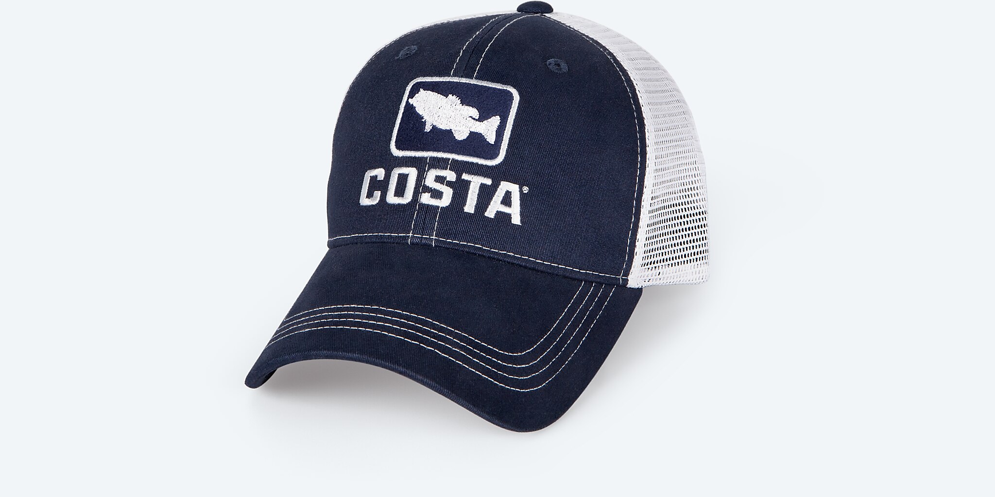 Costa Traditions Trucker Hat - Costa Blue/White