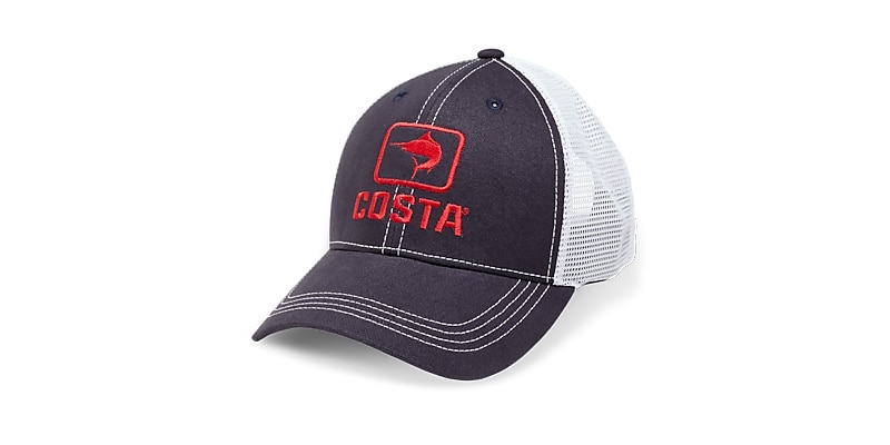 White Costa Del Mar Trucker Hats for Men for sale