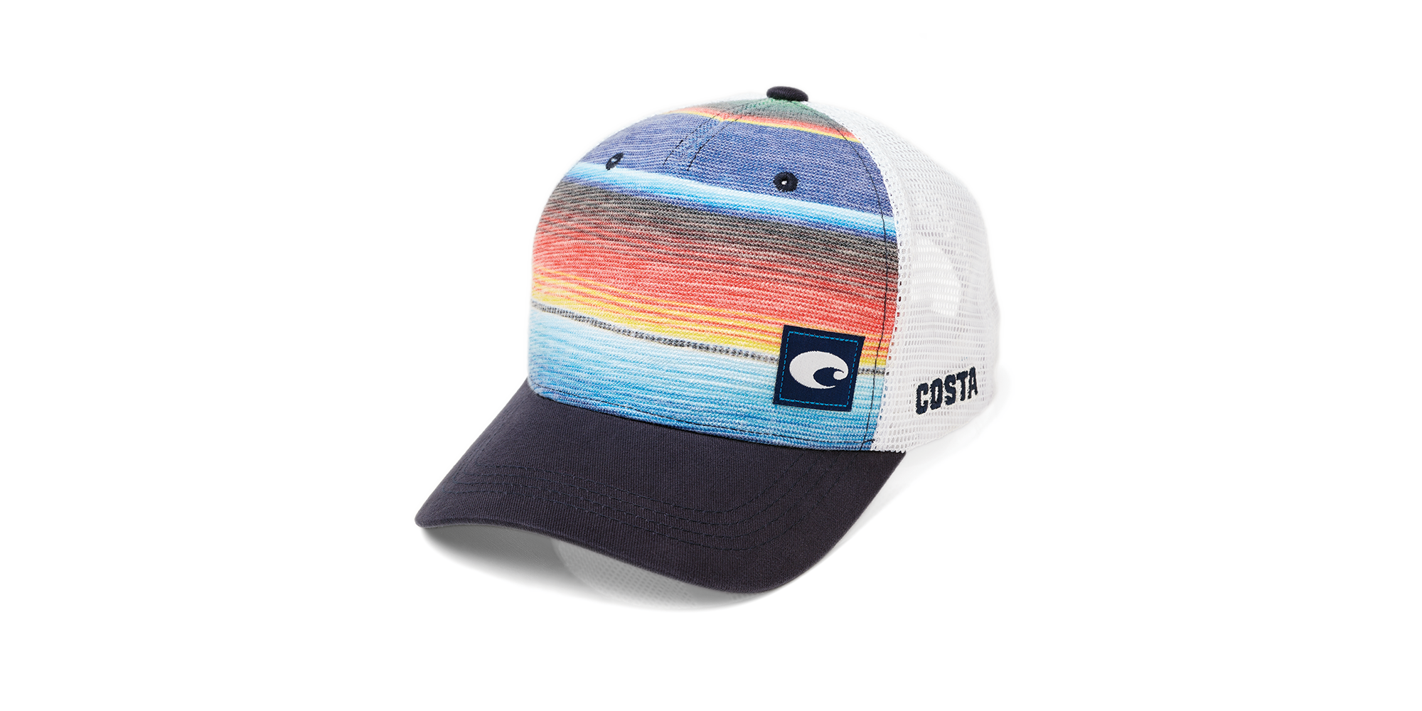 HA 51 N Brand New Costa Del Mar USA Flag UNITED TRUCKER Adjustable Mesh Hats 