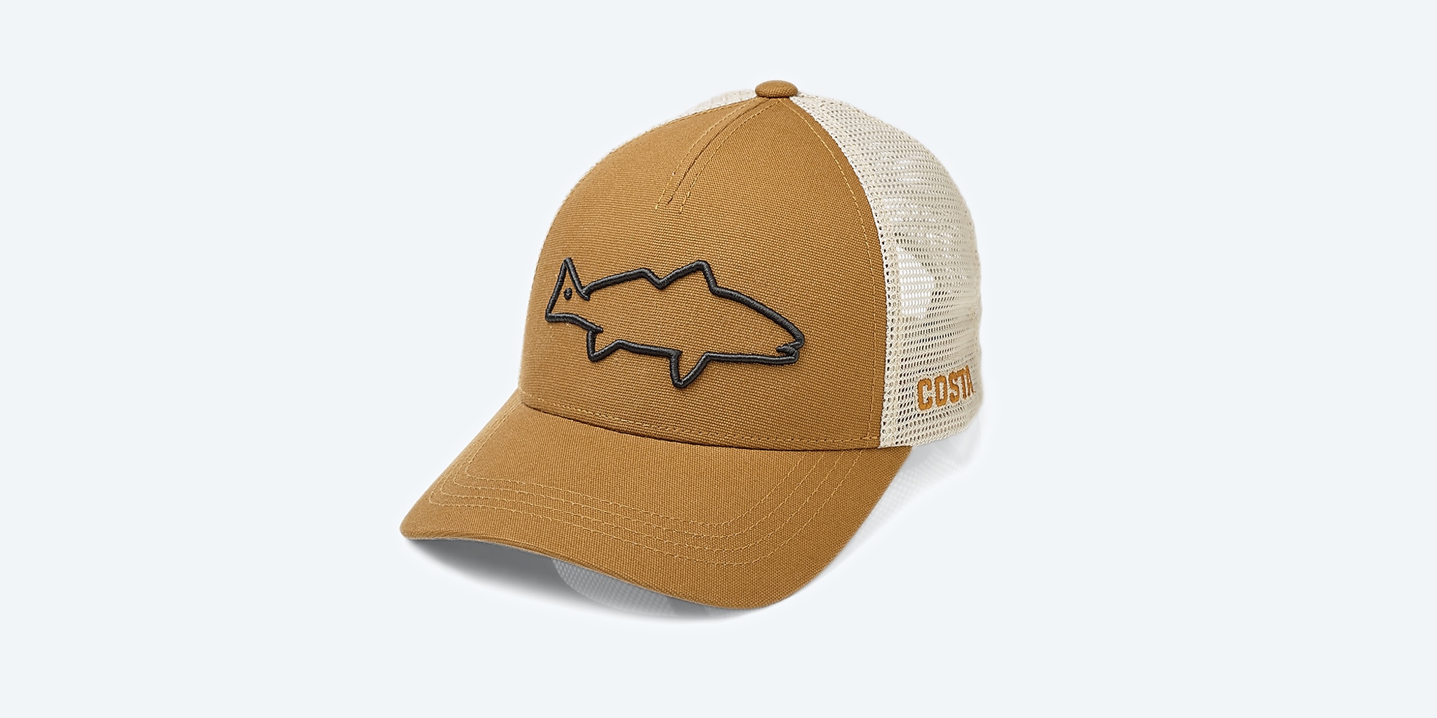 Costa Del Mar F3T Fishing Hat Blue Strapback Adjustable Mesh Back