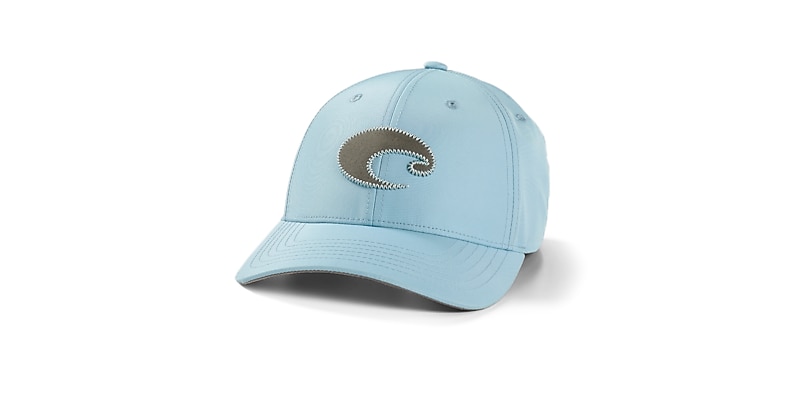 COSTA DEL MAR Fishing Sunglasses FOAM FRONT TRUCKER HAT BLUE CHAMBRAY CAP