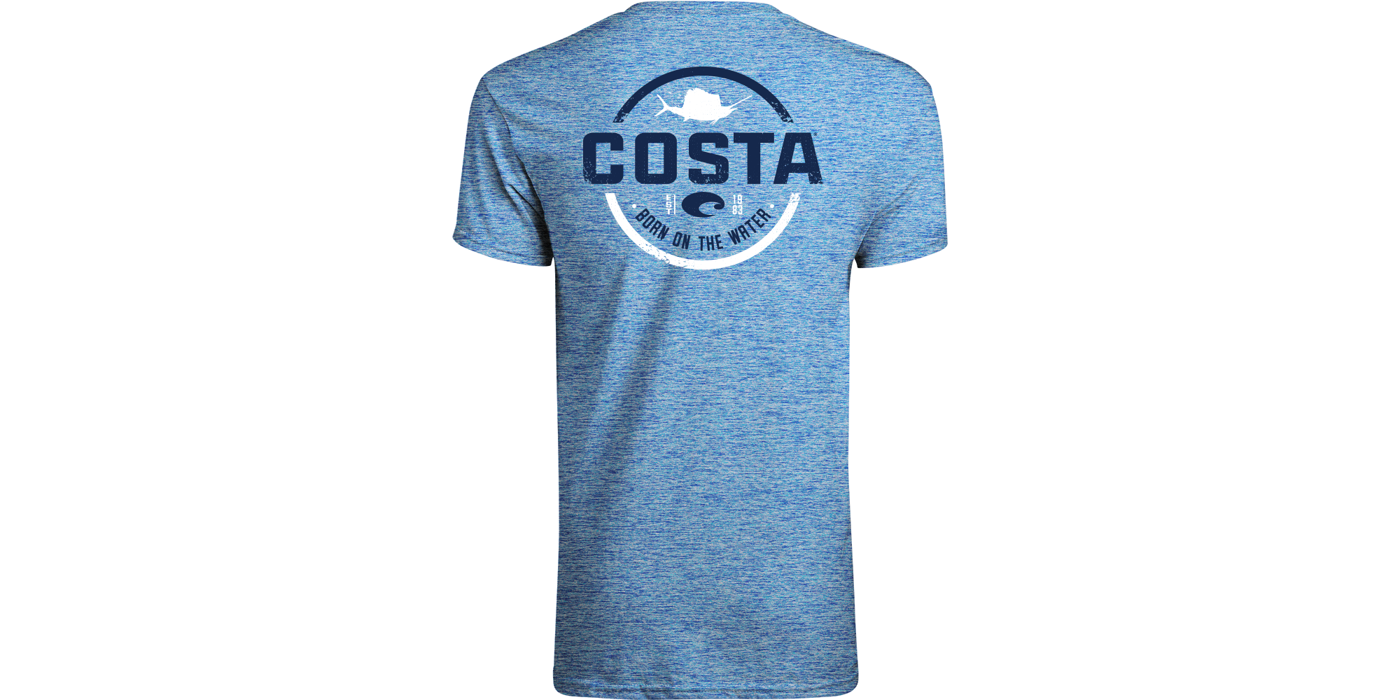 50% Off Costa Tech Scale Sailfish Performance Fishing Shirt-Blue-UPF 50 