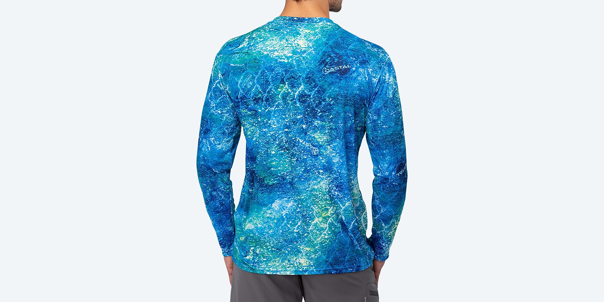 Costa Tech Mossy Oak Coastal Long Sleeve Shirt Inshore Blue XXL