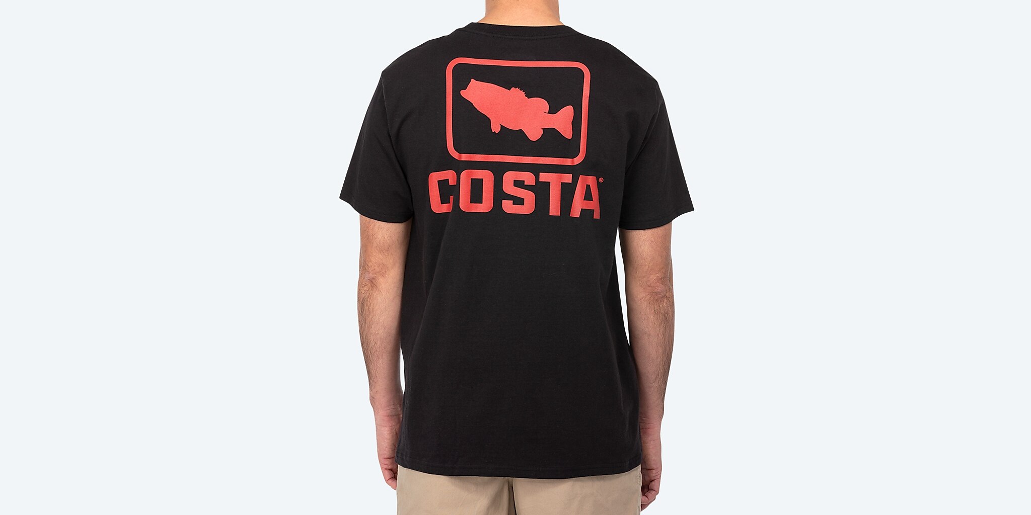 Costa Del Mar Men's Emblem Bass Long Sleeve Crewneck
