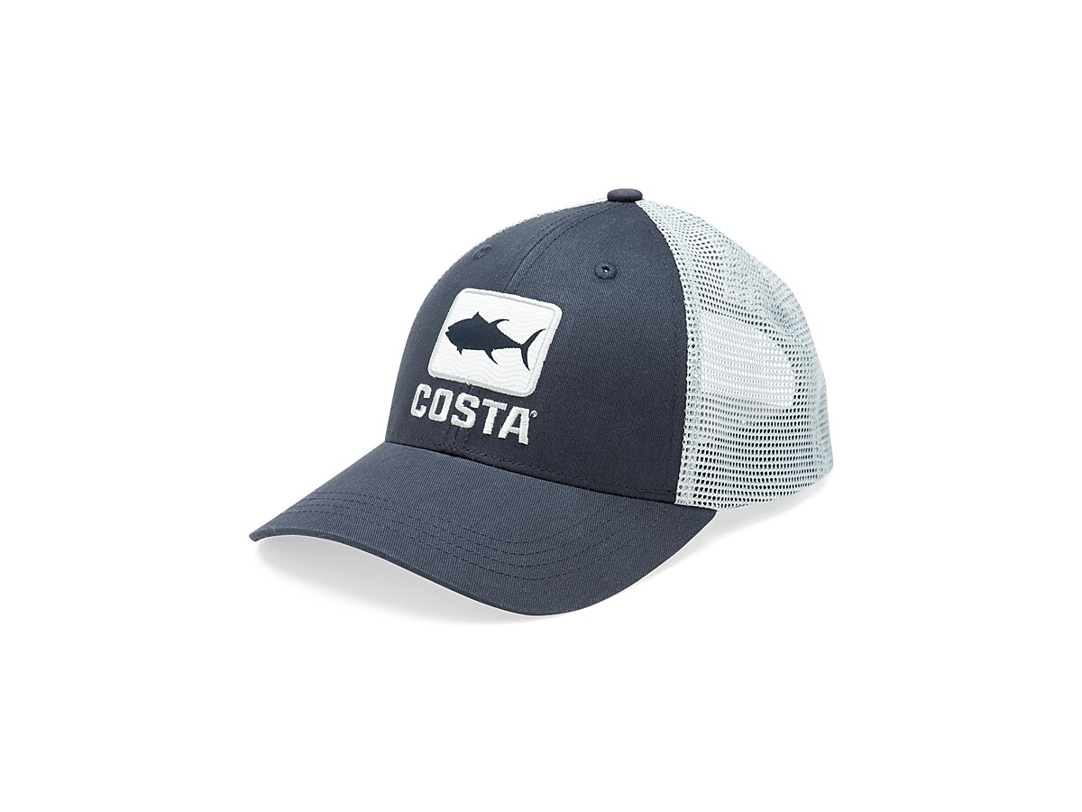 Costa Del Mar Cutler Red White & Blue Adjustable Trucker Hat Cap Brand New
