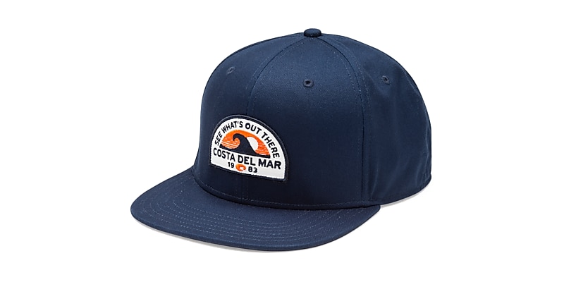 COSTA Del Mar Twill Traditions Trucker Hat / Cap Snapback Blue