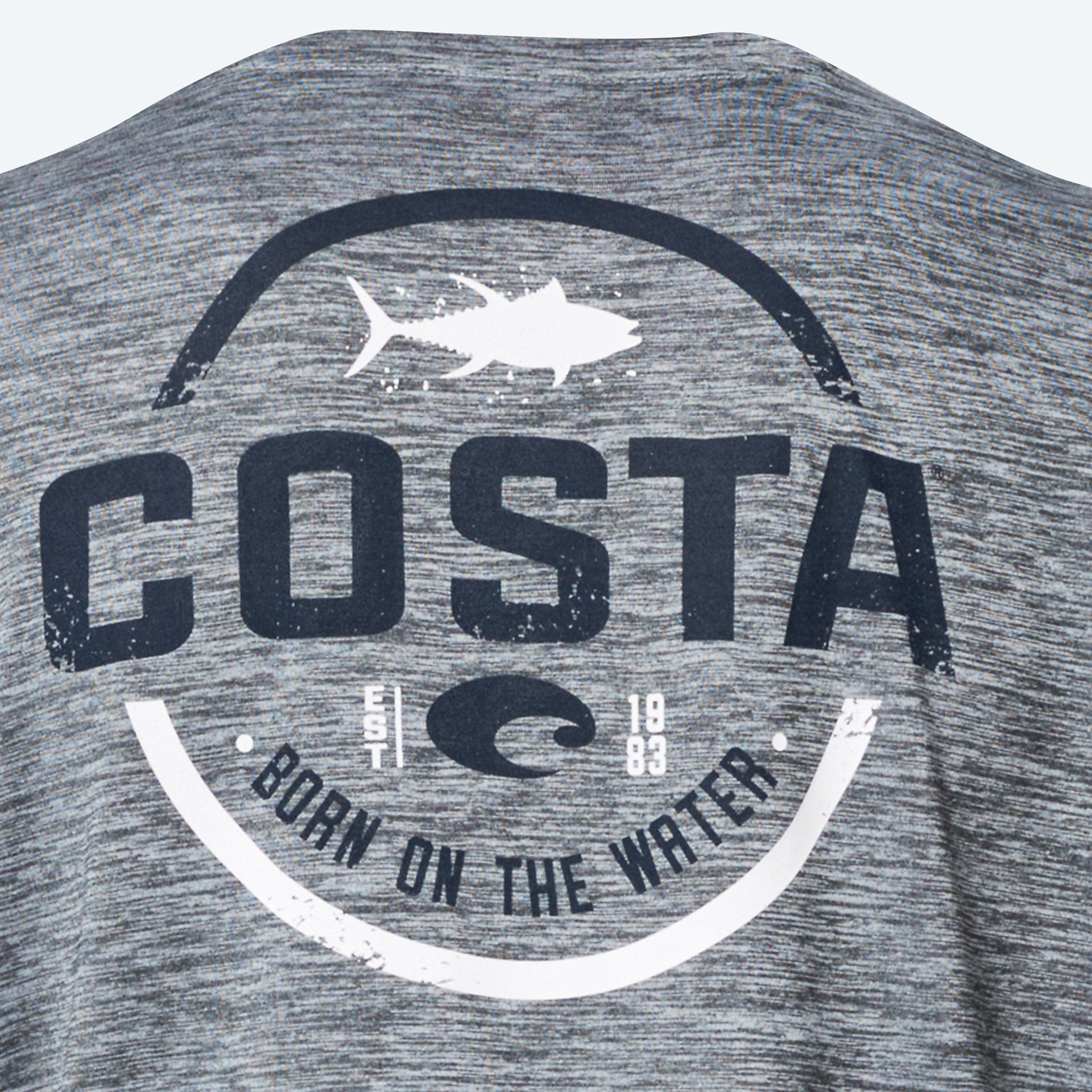 50% Off Costa Tech Angler Tuna Performance Fishing Sun Shirt, Blue, UPF  50
