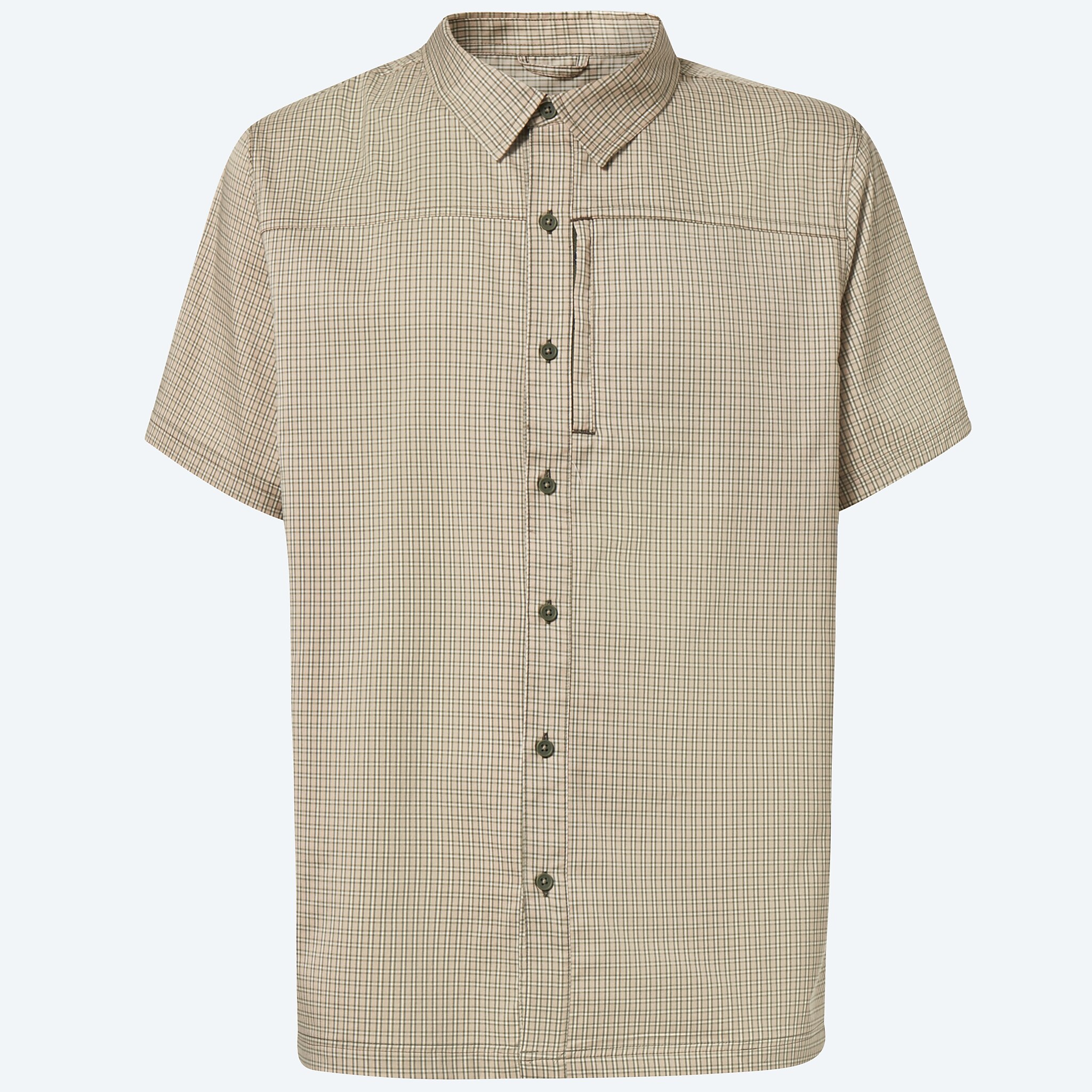 Hybrid Tech Button Down Plaid