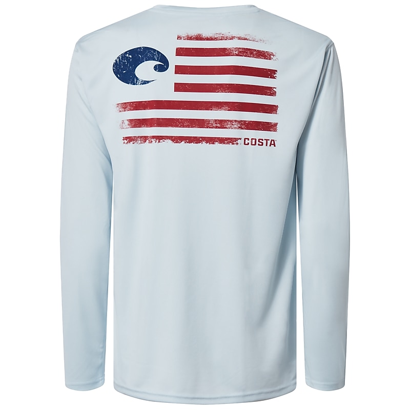 Performance Redfish Long Sleeve T-Shirt in White by Costa Del Mar