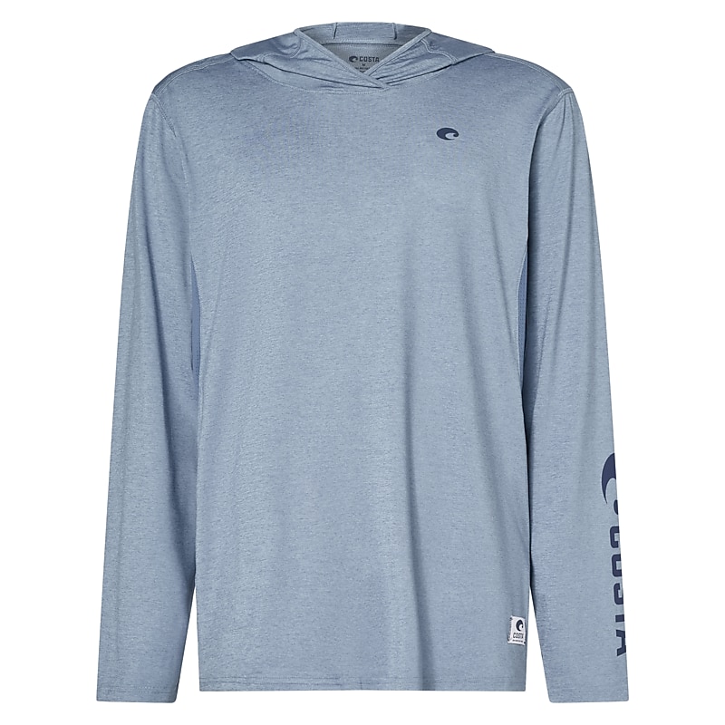 Costa Technical Hooded Long Sleeve Shirt Arctic Blue XL