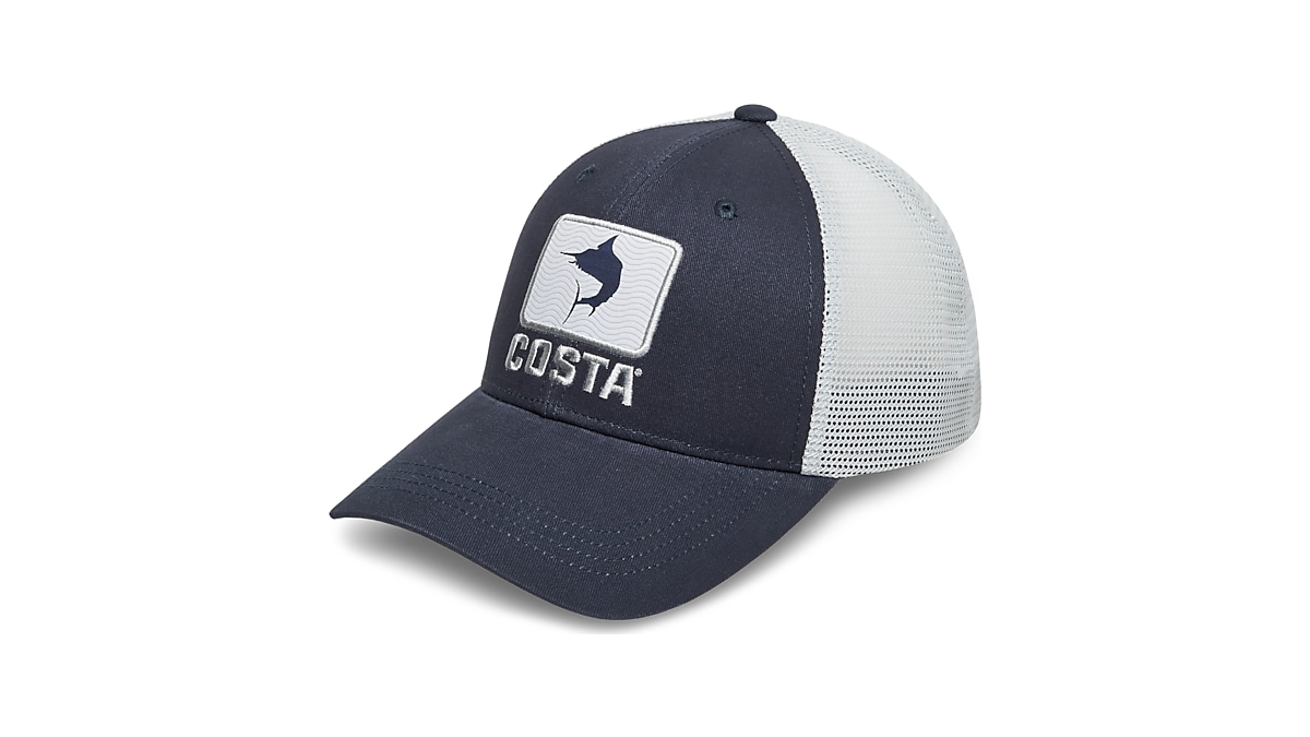 Costa Marlin XL Trucker Hat, Navy 