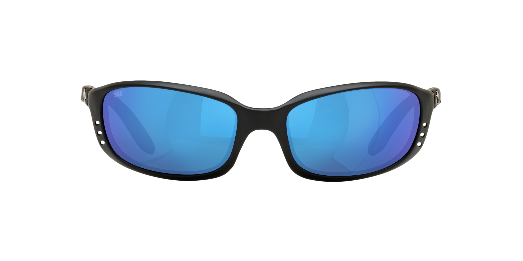 Costa Del Mar Kiwa Sunglasses Black Teak/Blue Mirror 400G Glass Lens KWA 111 