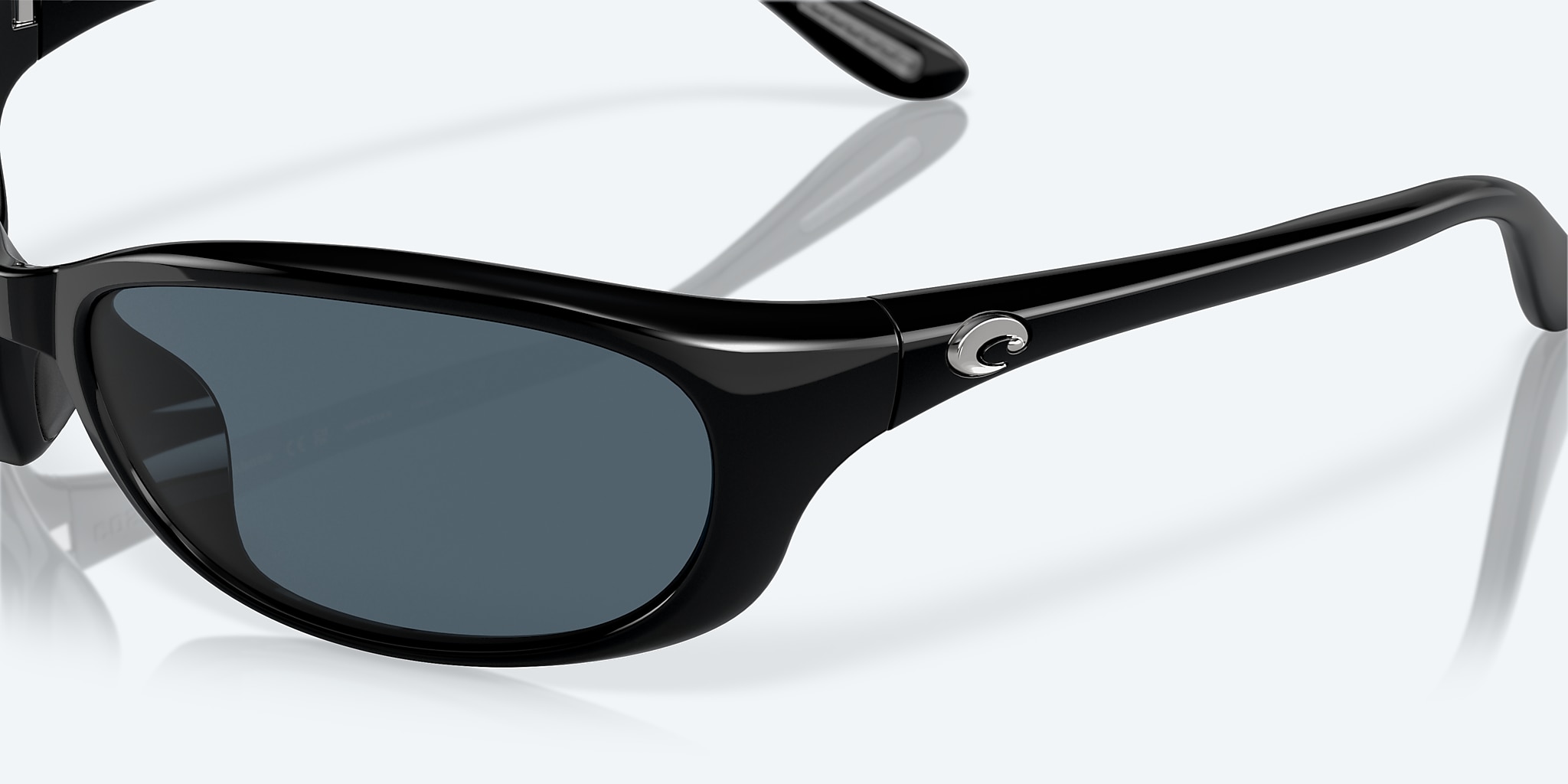 Costa Del Mar Harpoon Sunglasses | Black Gray Mirror