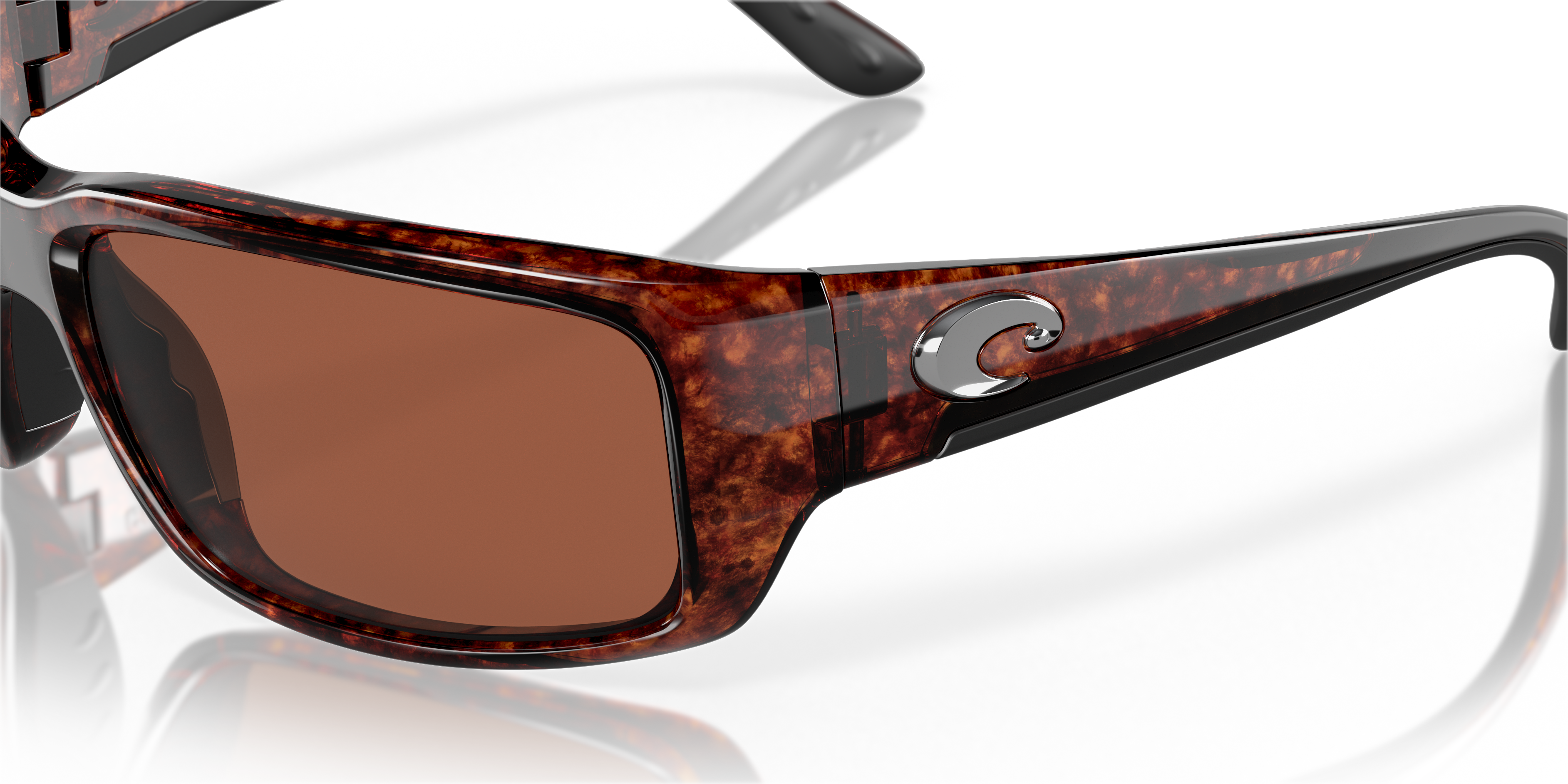 Costa Del Mar Mens Fantail 580p Rectangular Sunglasses 