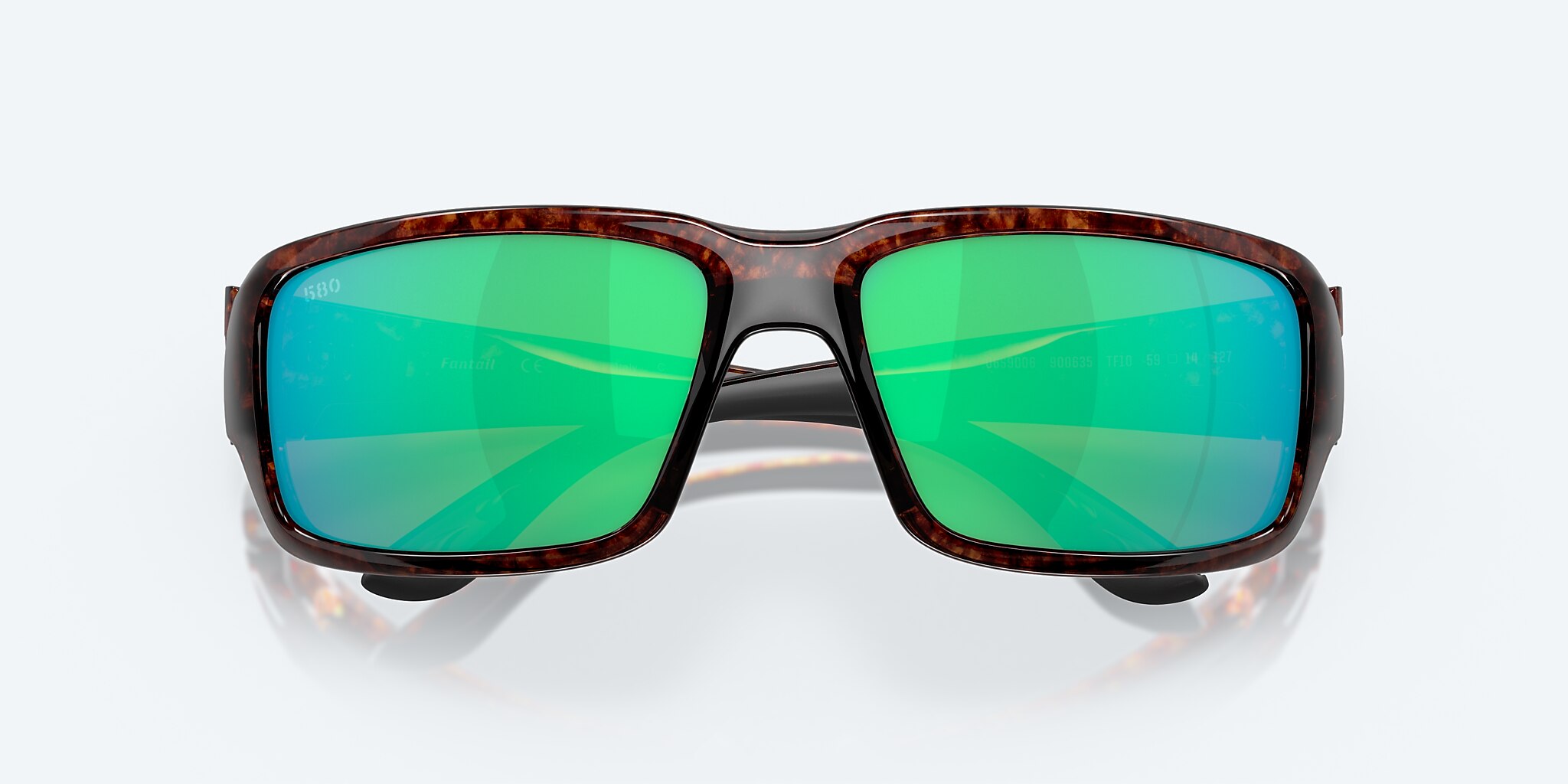 Costa Del Mar Fantail Sunglasses, Tortoise / Green Mirror