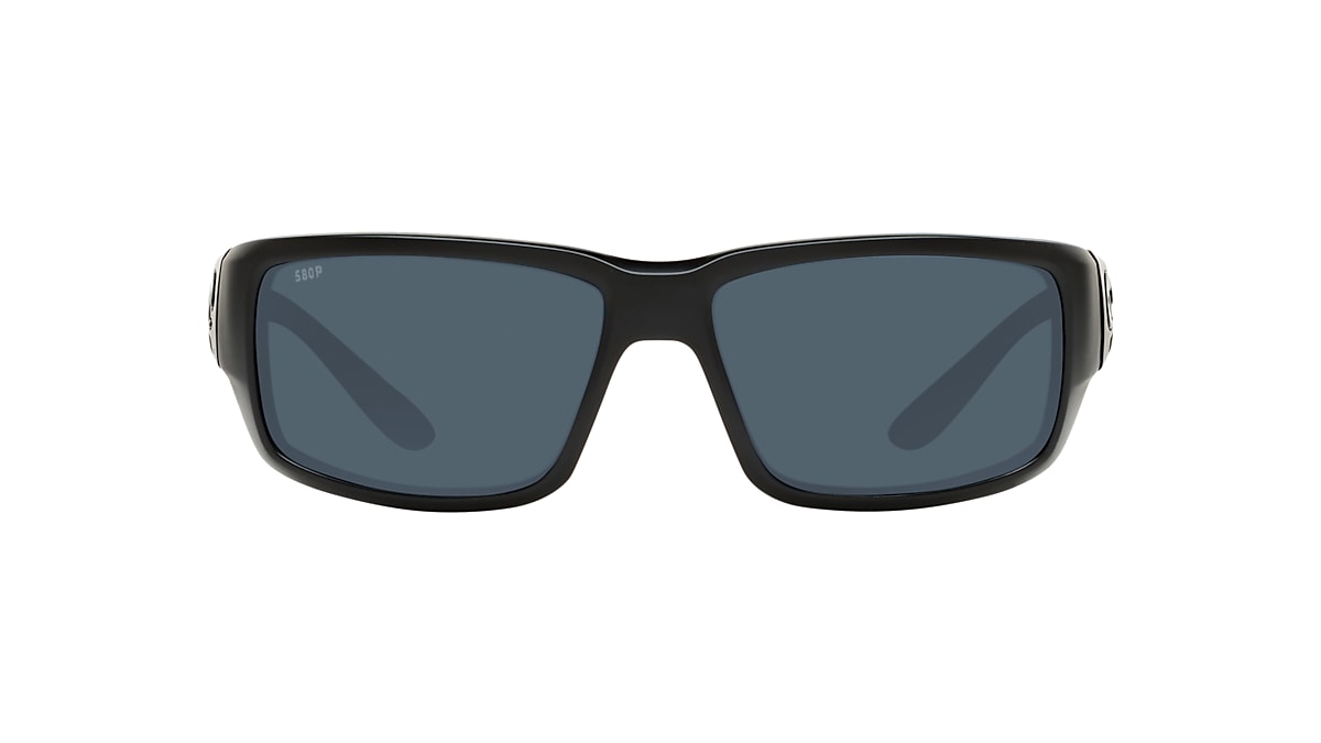 Costa Baffin Sunglasses Net Gray w/Black Rubber / Gray 580G
