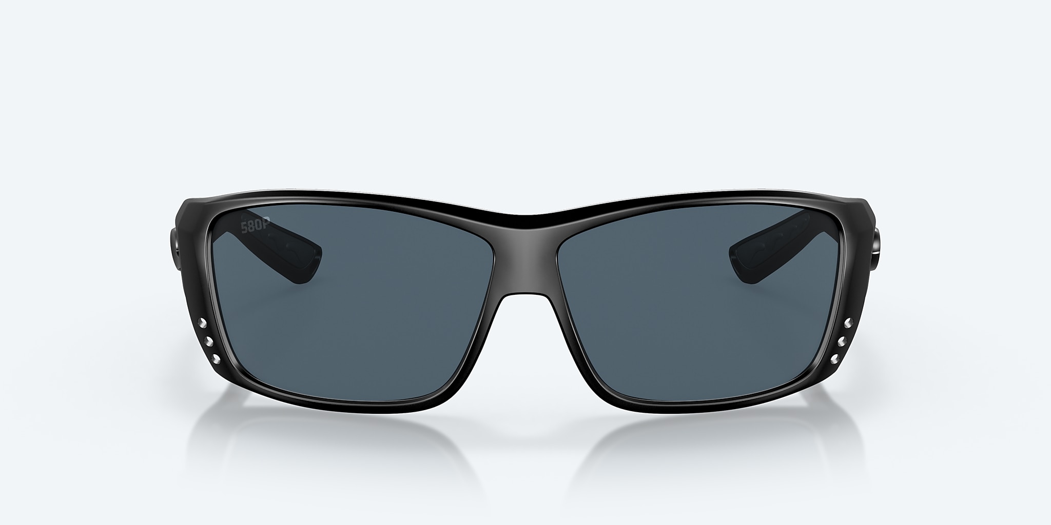 Costa Cat Cay Sunglasses - Blackout w/Blue Mirror - Goodwood Hardware