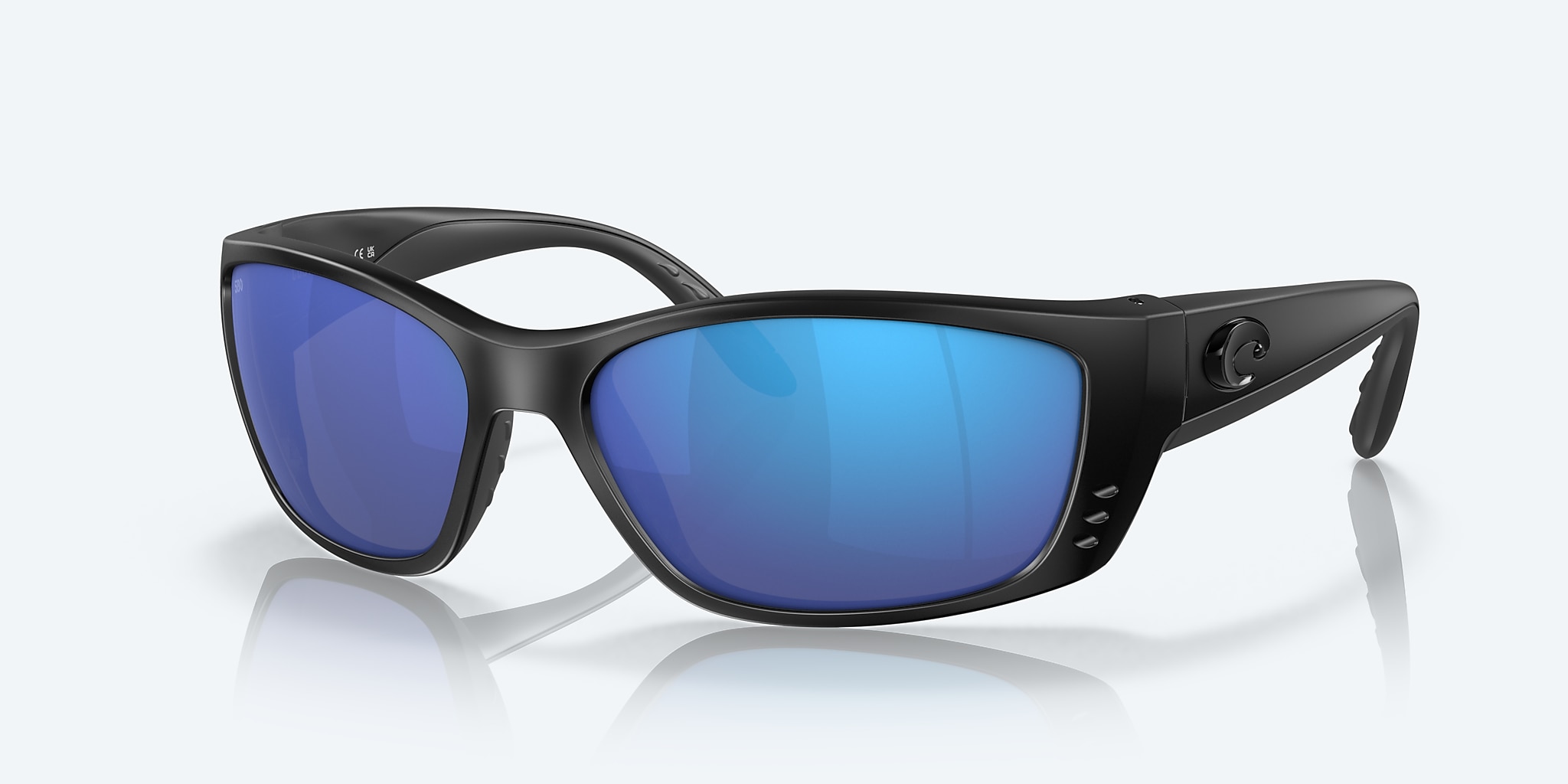 Fisch Polarized Sunglasses in Blue Mirror