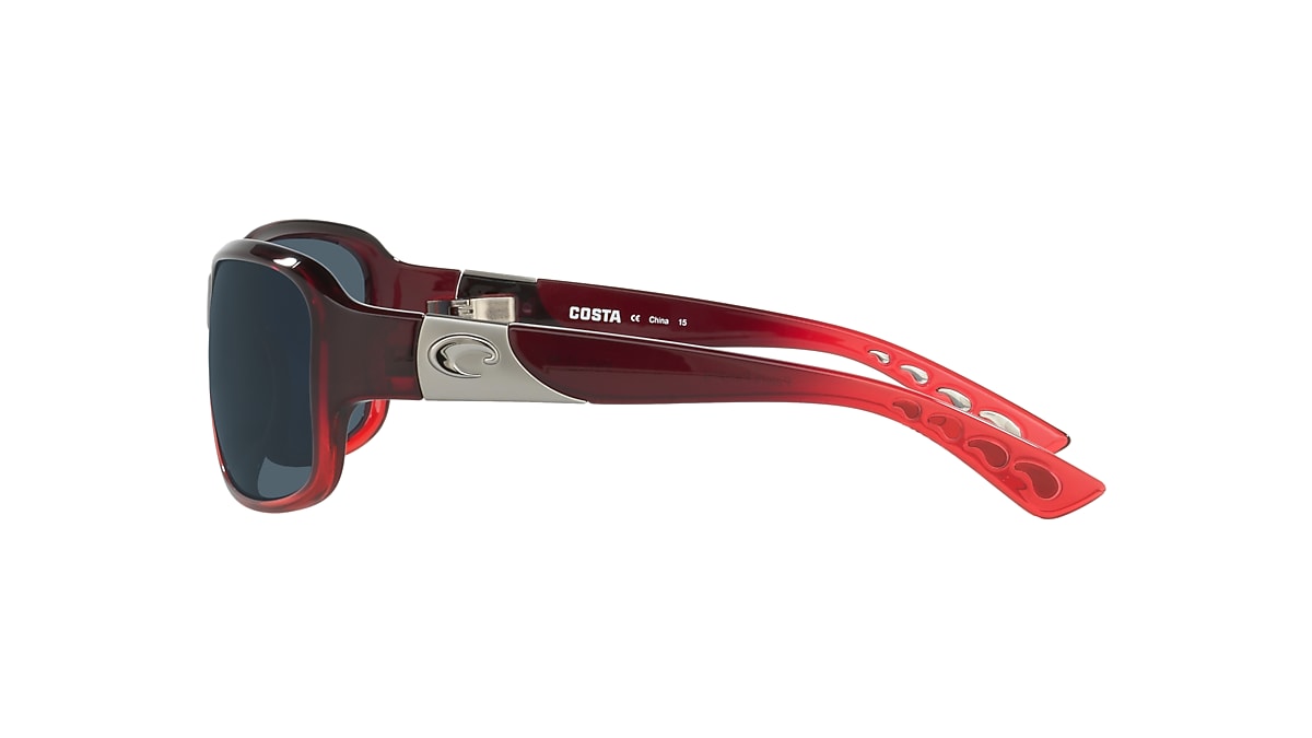 Costa Inlet S (58-14) with Gray lenses and Pomegranate Fade frame