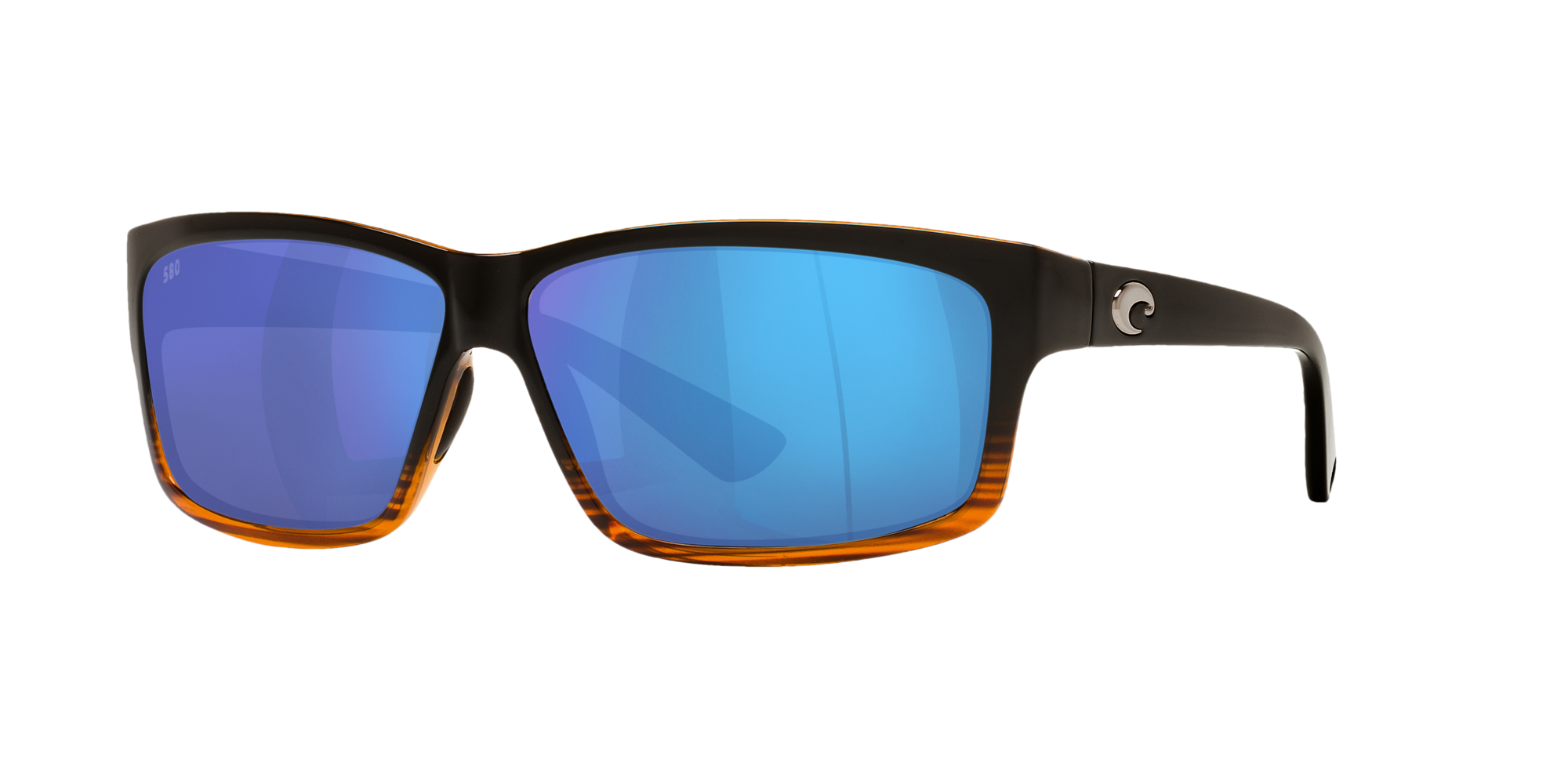 COSTA DEL MAR La Mar 580P POLARIZED Sunglasses Womens Wood Fade/Blue Mirror NEW 