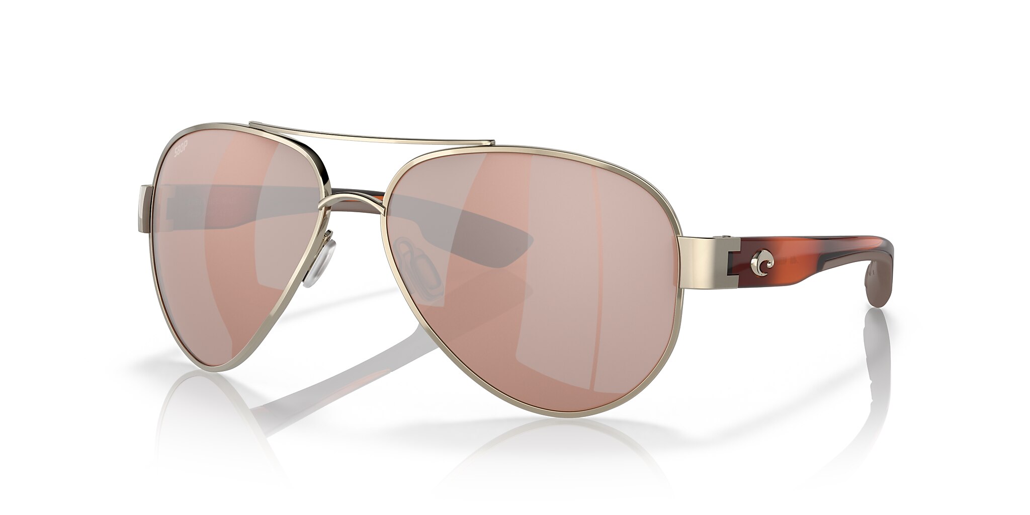 South Point Polarized Sunglasses in Copper Silver Mirror | Costa