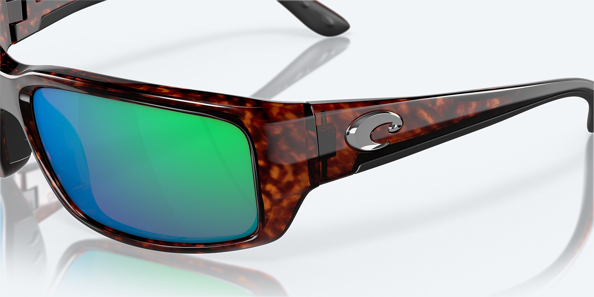 Del Mar® Polarized Sunglasses in Costa Fantail Mirror | Green