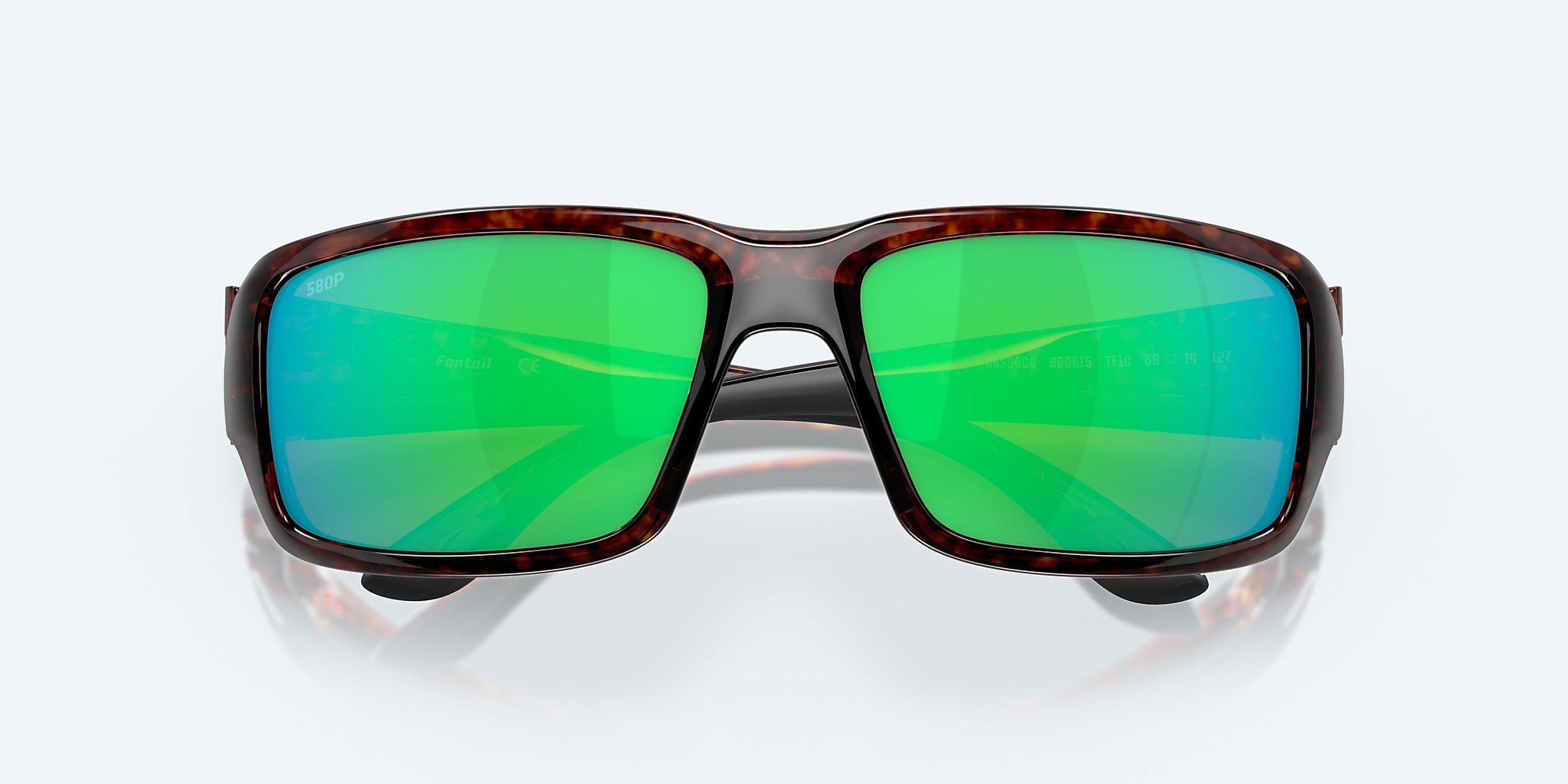 Mar® | Del Sunglasses Fantail Mirror Green Polarized in Costa