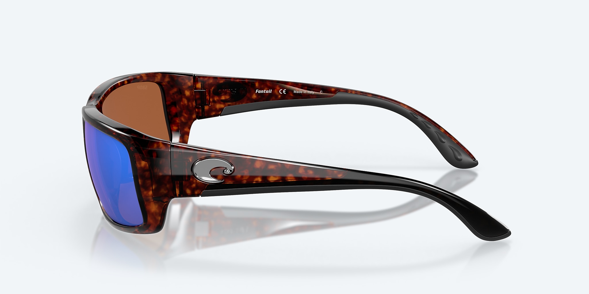 | Fantail Green Del Mar® Polarized Sunglasses in Mirror Costa