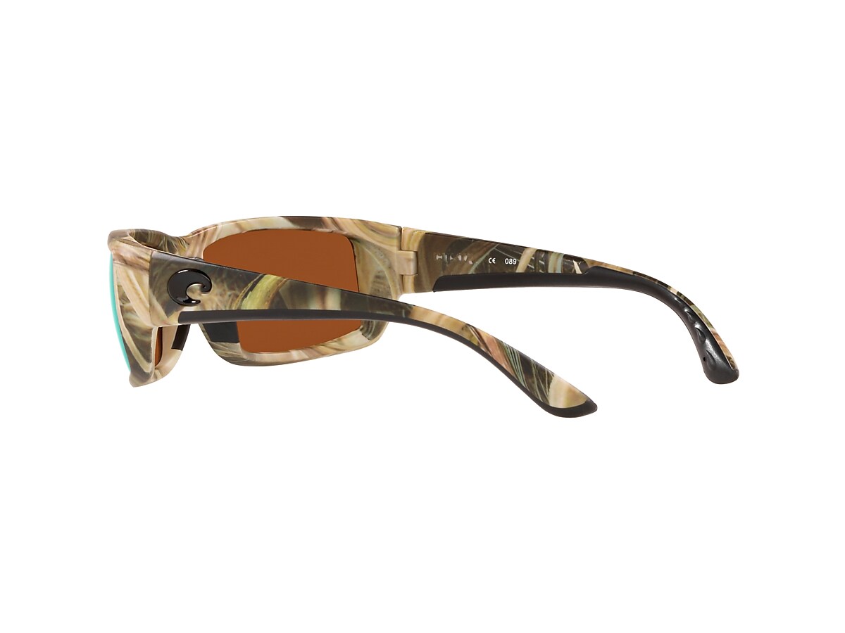 Direct TF65OSCP Costa Del Mar Fantail Sunglasses Mossy Oak Shadow Grass Blades Camo Silver Mirror 580Plastic Lens Pro-Motion Distributing 