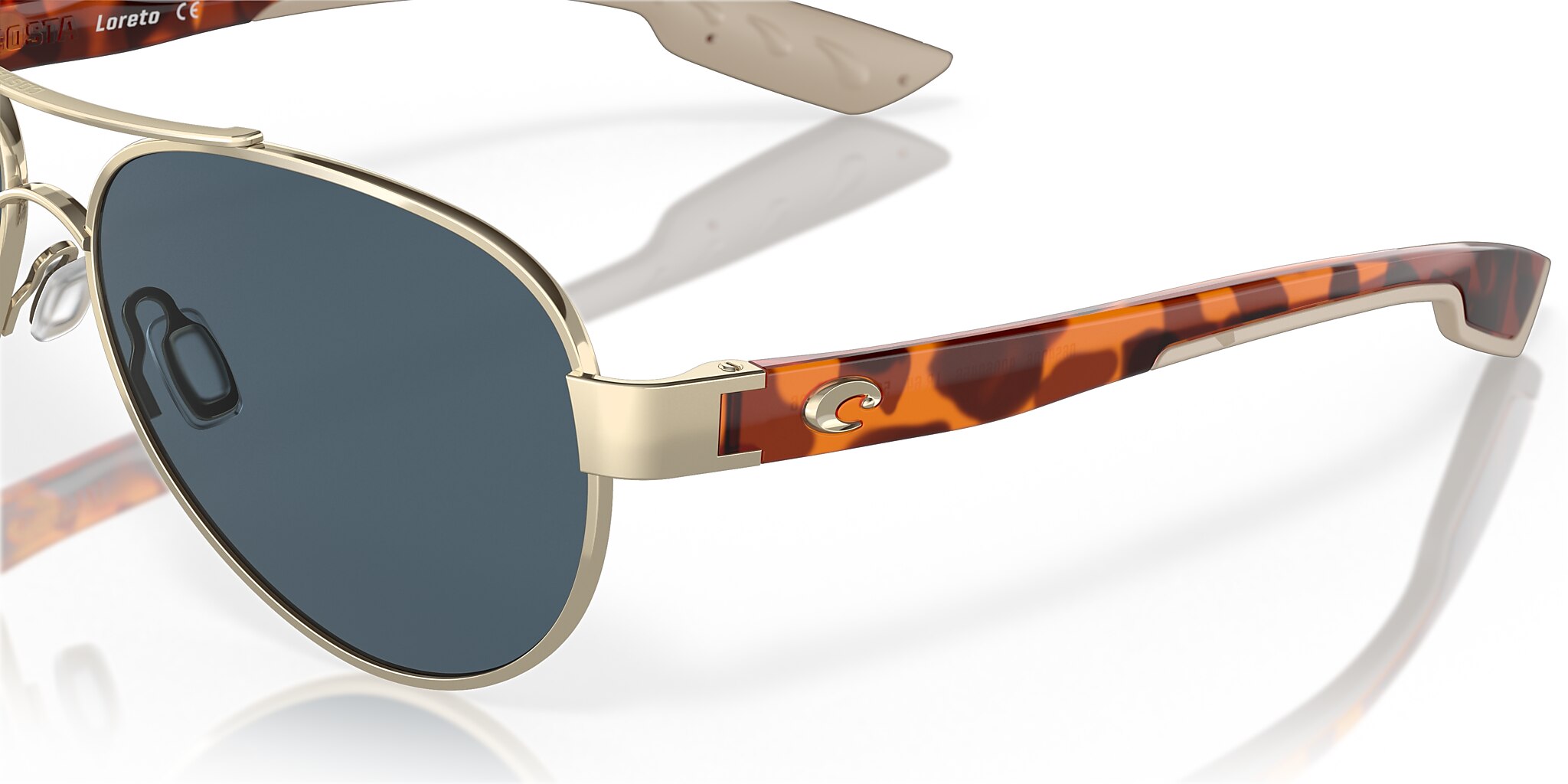 Loreto Polarized Sunglasses in Gray | Costa Del Mar®