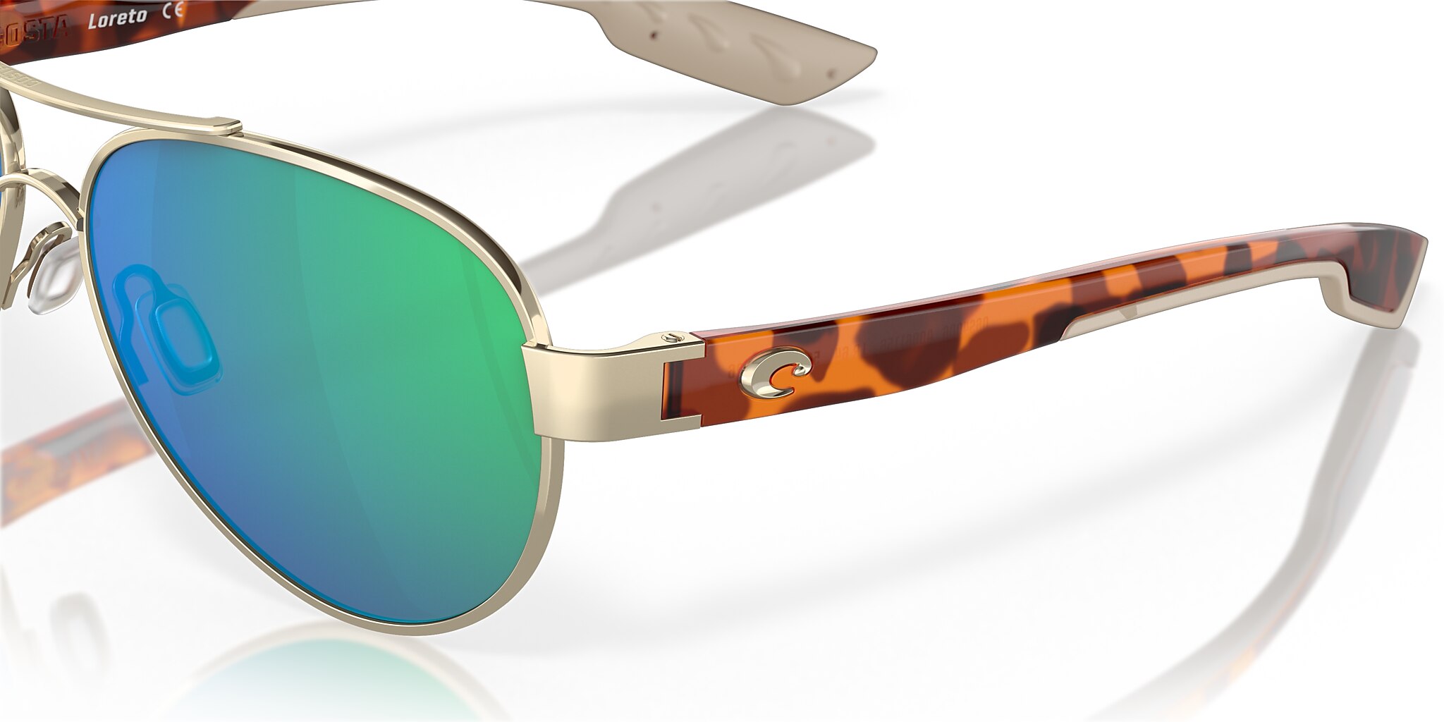 Loreto Polarized Sunglasses in Green Mirror | Costa Del Mar®