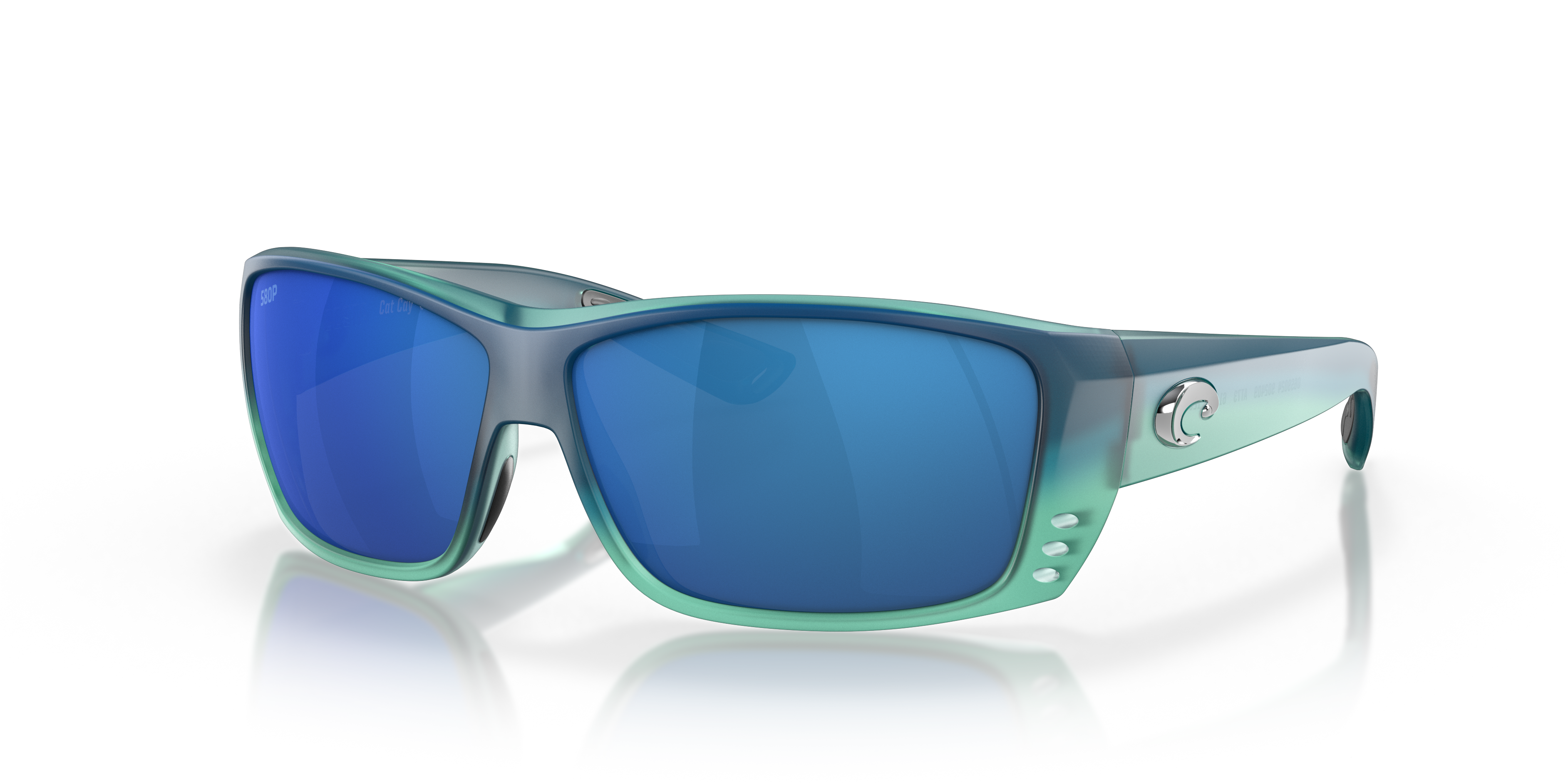 Costa Del Mar Costa Del Mar Men's Sunglasses Cat Cay Blue Mirror Polarized Lens 06S9024 07 97963532723 