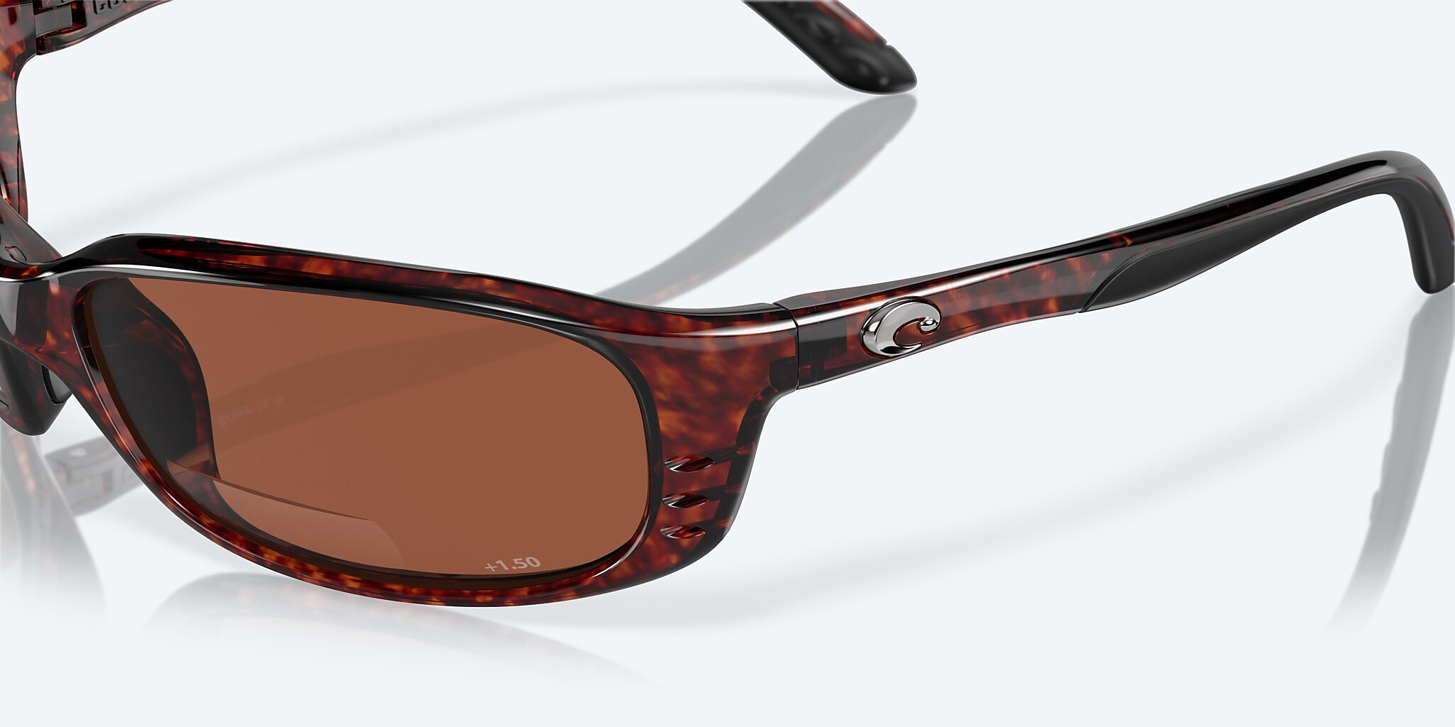 Costa Brine Readers Sunglasses Tortoise / Copper 580P C-Mate 1.50