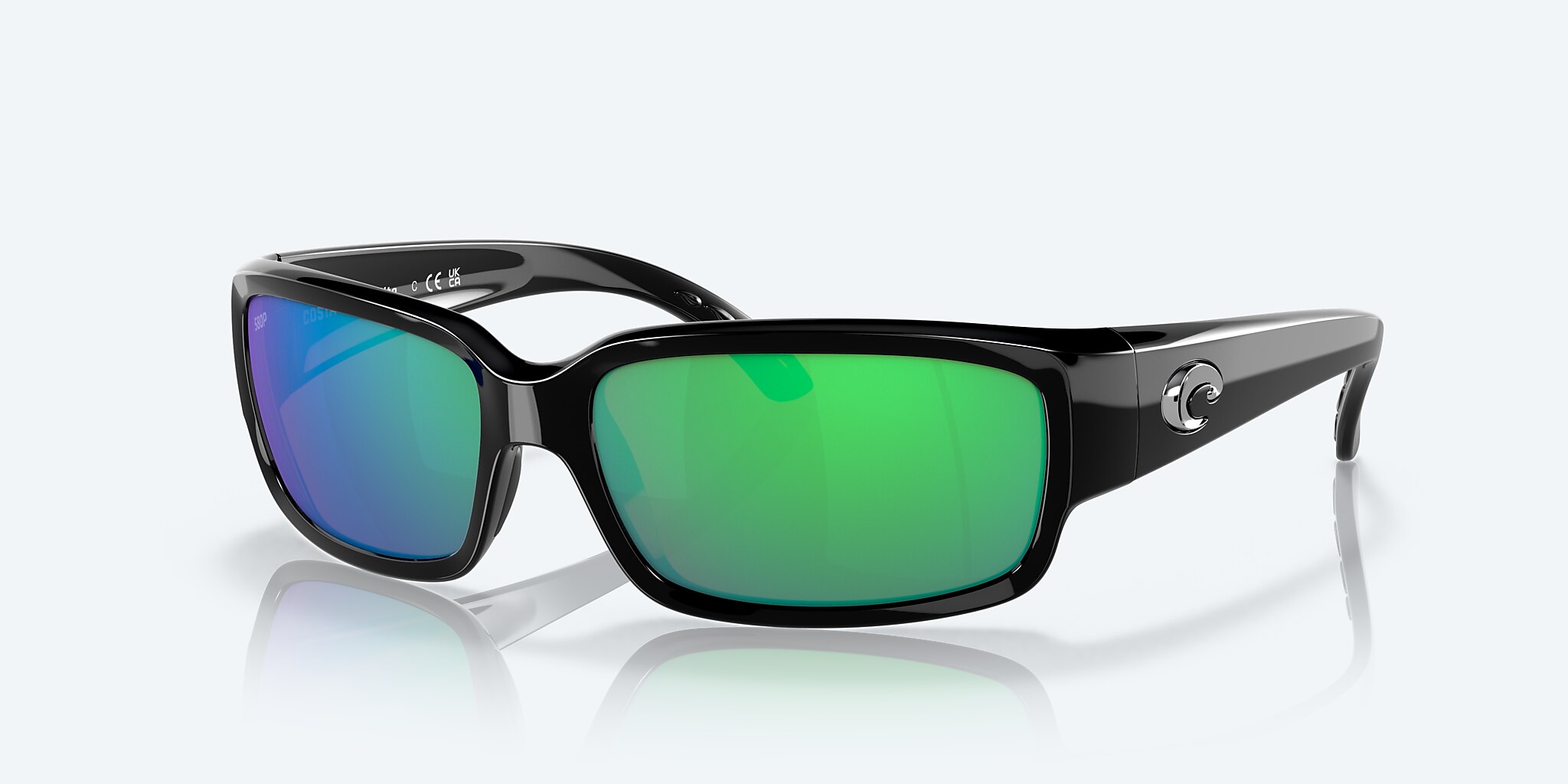 Caballito Polarized Sunglasses in Green Mirror