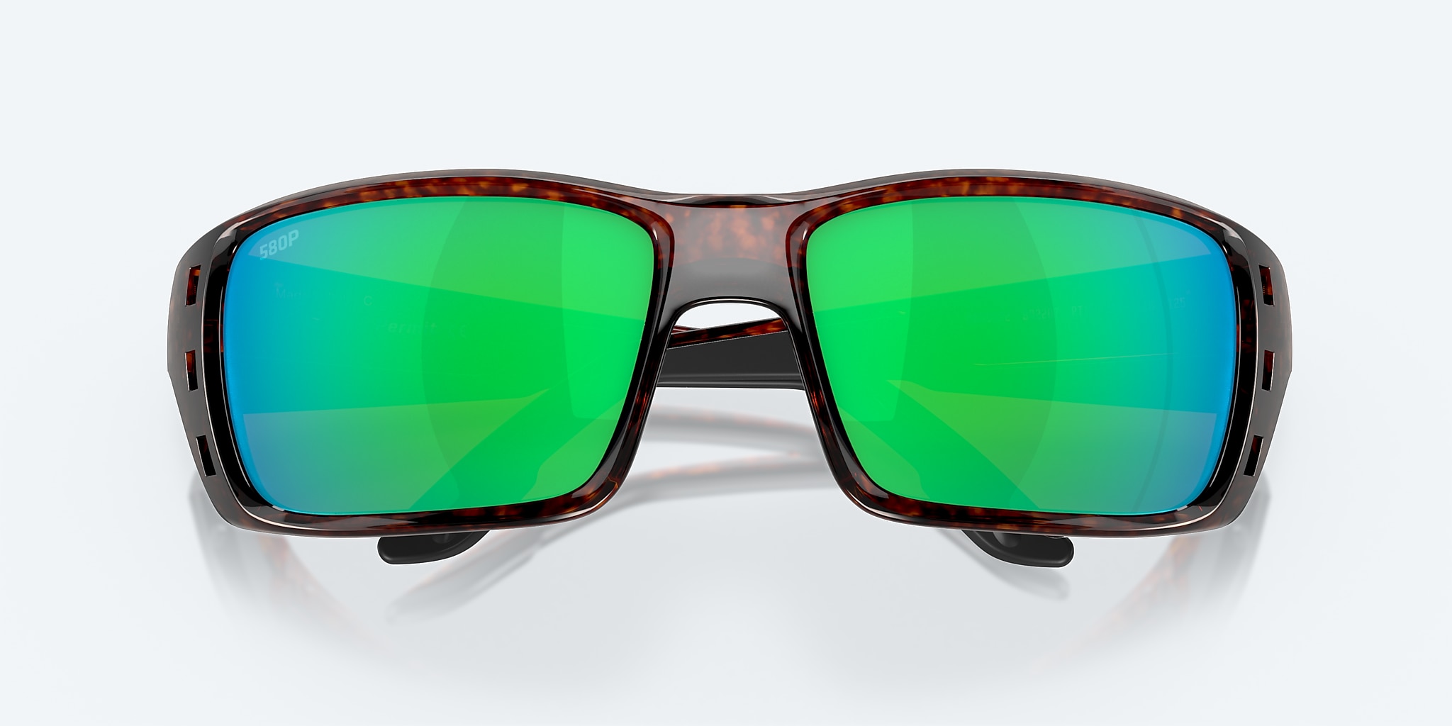 Costa Del Mar Permit Sunglasses - Tortoise / Green Mirror 580P