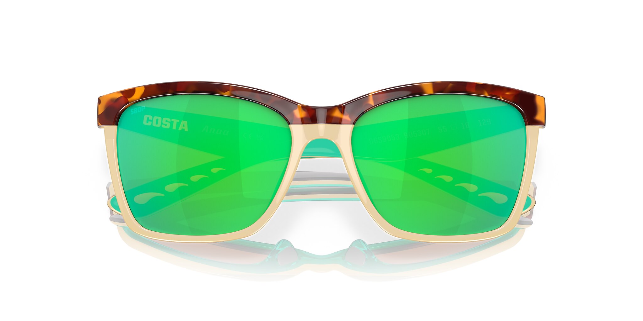 Anaa Polarized Sunglasses in Green Mirror | Costa Del Mar®