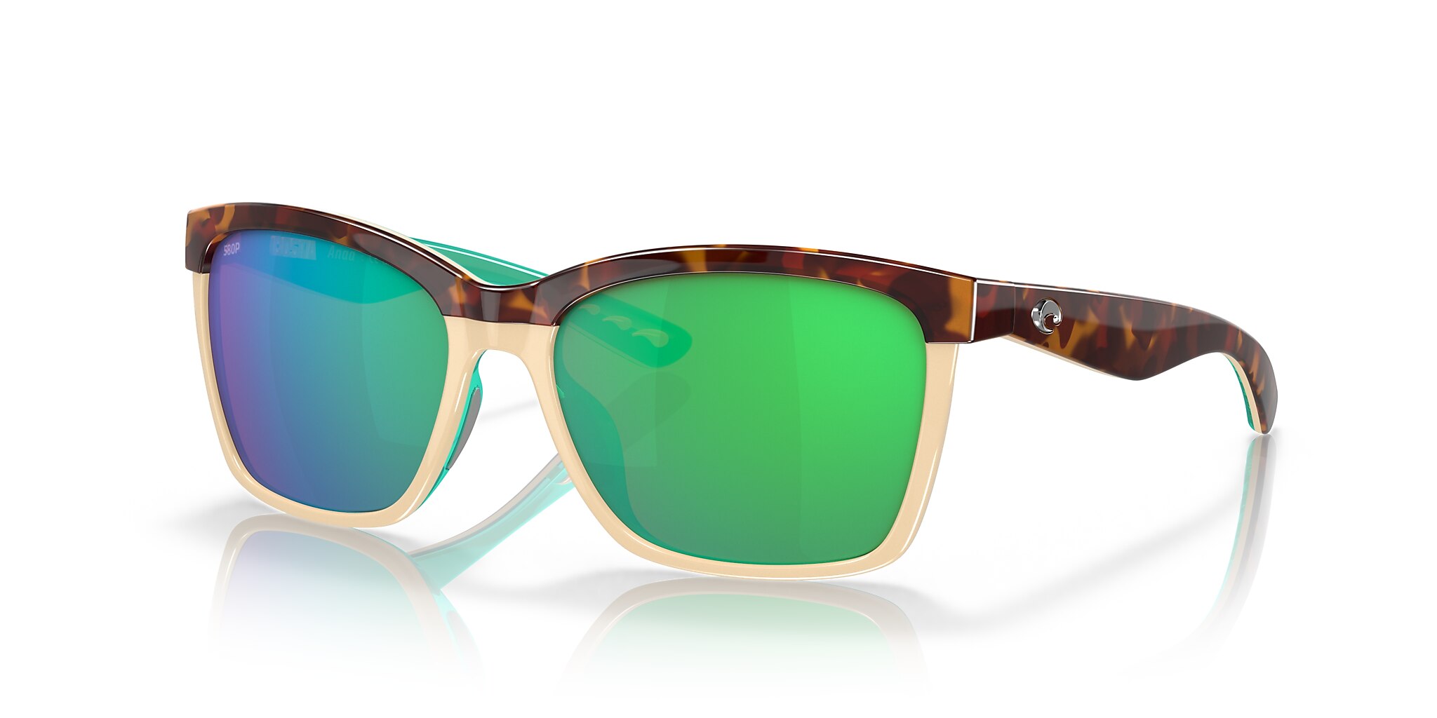 Anaa Polarized Sunglasses in Green Mirror | Costa Del Mar®