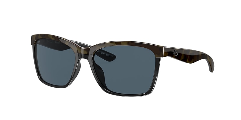 Costa Del Mar INLET 58 mm Retro Tortoise with Black Temples Sunglasses