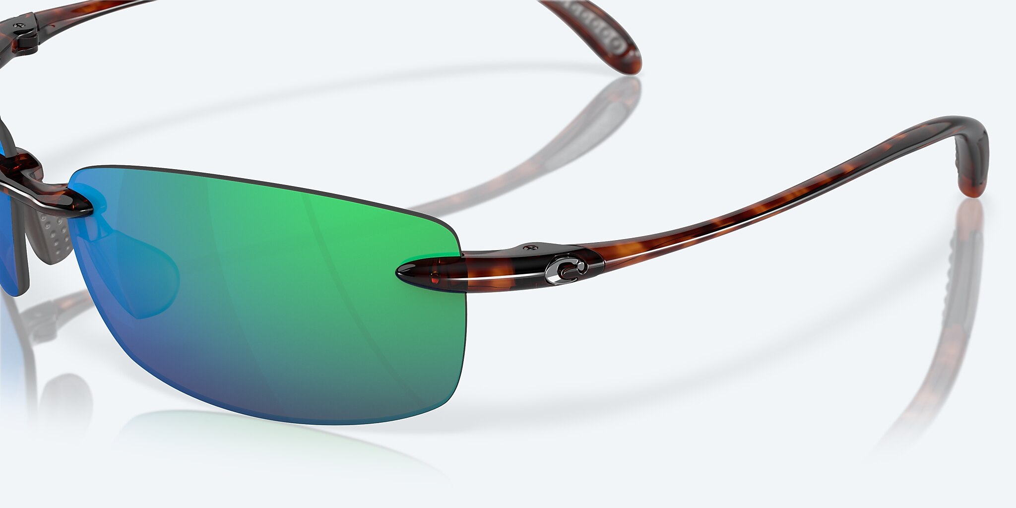 Costa Del Mar Men's Ballast Polarized Sunglasses-Green MIRROR/TORTOISE