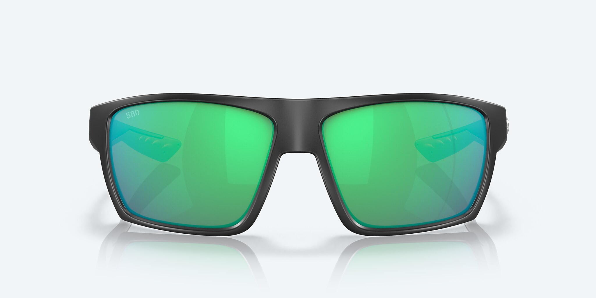 Costa Diego - Green Mirror 580G / Matte Black Sunglasses