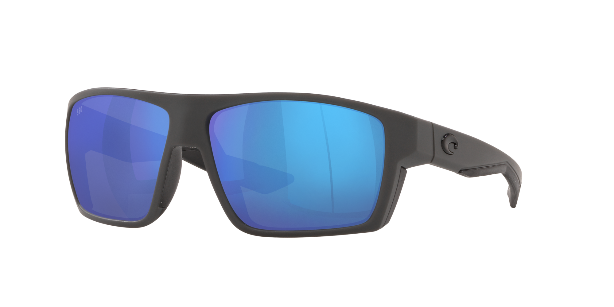 Costa Del Mar BLOKE Grey/Silver Mirror Sunglasses 580G Glass BLK 124 OSSGLP 
