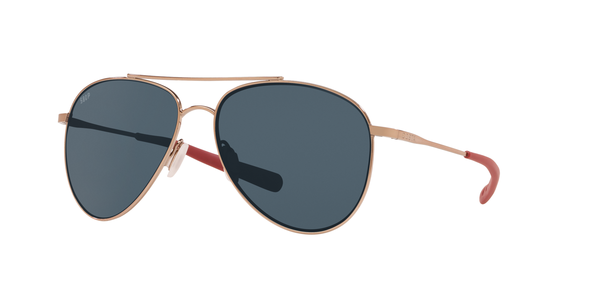 COSTA DEL MAR Cook POLARIZED Sunglasses Satin Black OCEARCH/Gray 400P NEW $199 