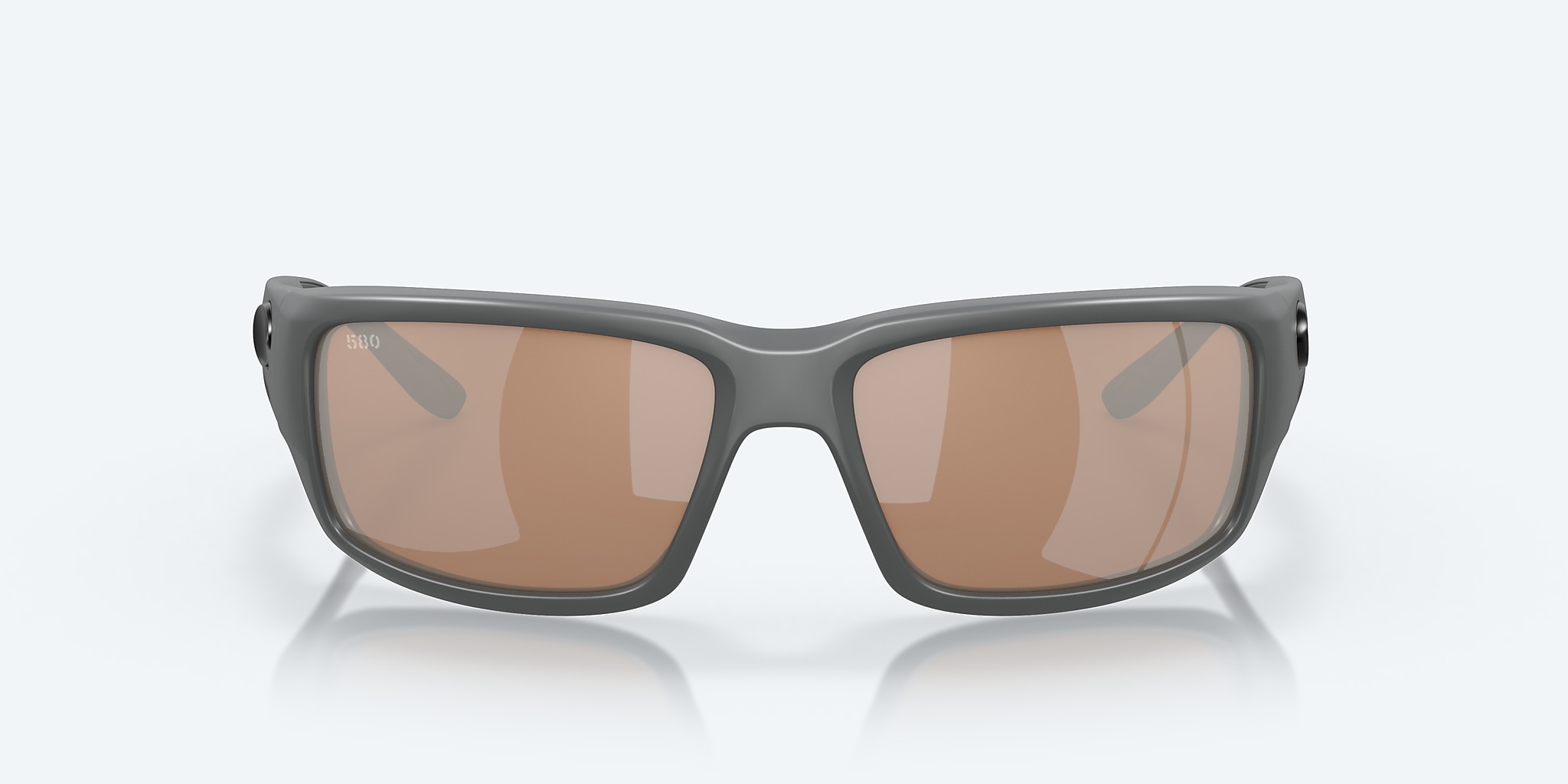 Fantail Polarized Sunglasses in Copper Silver Mirror