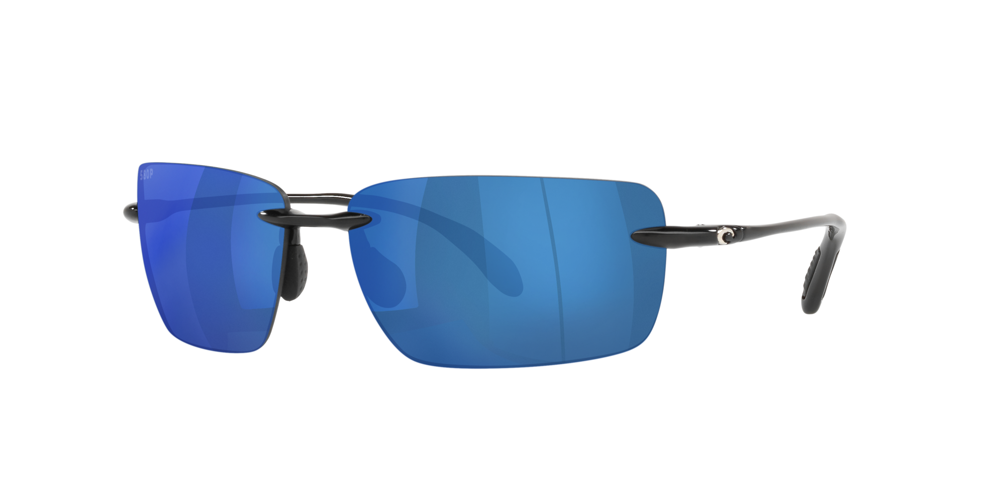 Costa del Mar Double Haul Polarized Sunglasses Tortoise/Blue Mirror 580G Glass 