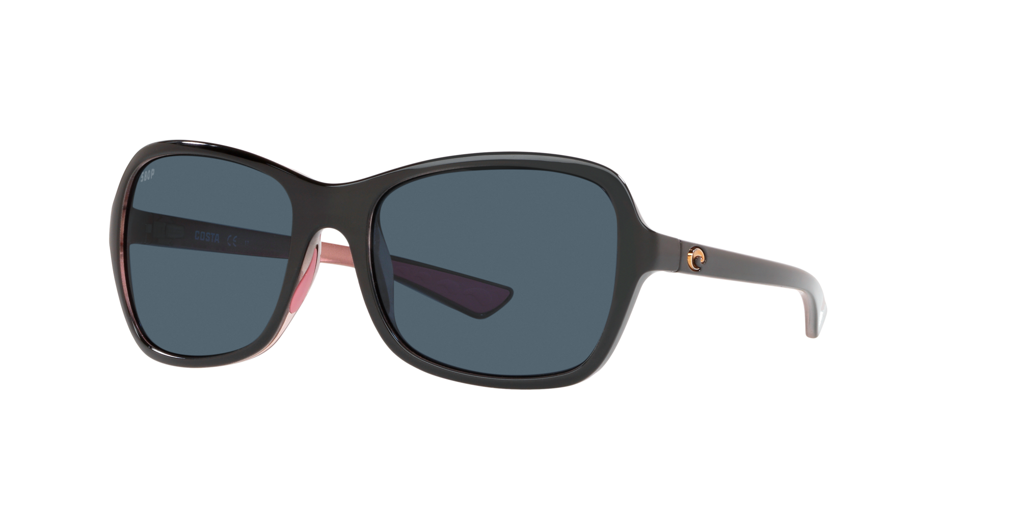 COSTA DEL MAR Kare 580P POLARIZED Sunglasses Womens Great White Ocearch/Gray NEW 
