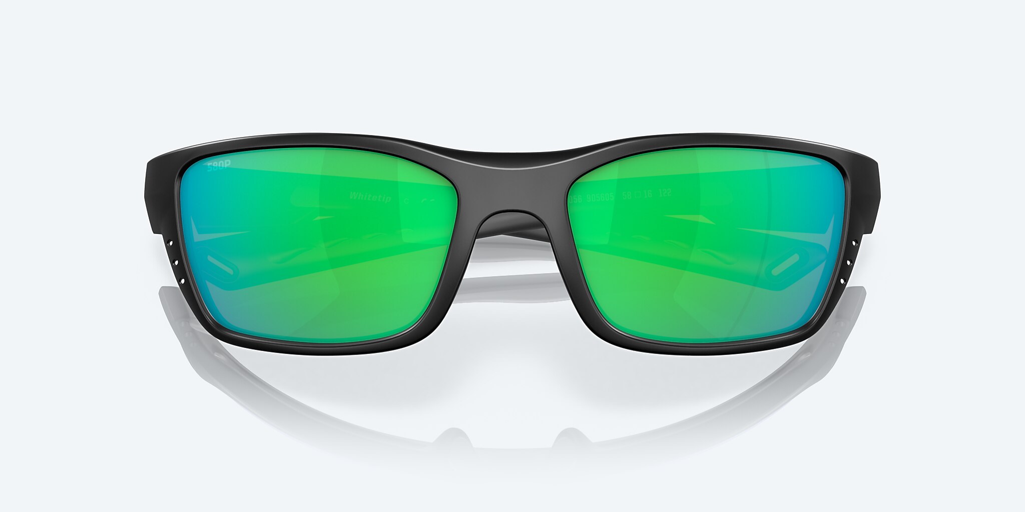 Whitetip Polarized Sunglasses in Green Mirror
