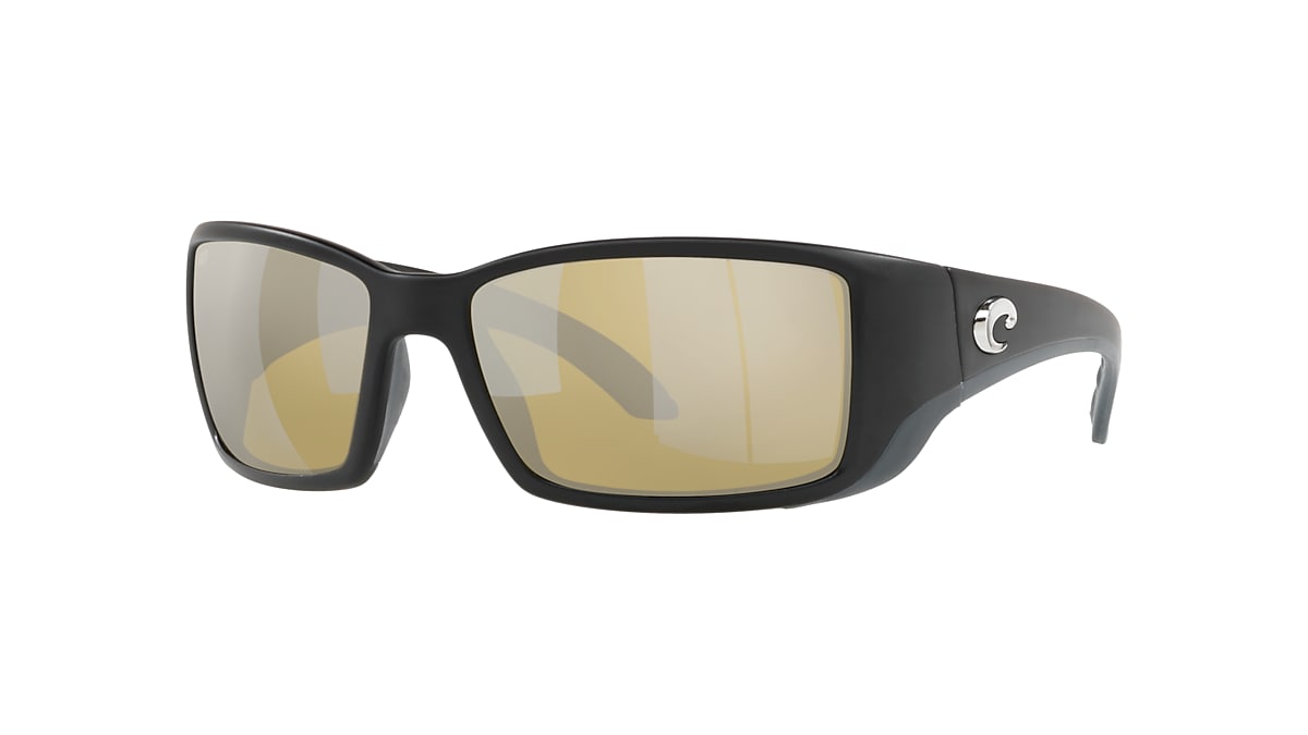 日本製/今治産 サングラス コスタデルマール Costa Del Mar Bloke Black Gray Sunrise Silver Mirror  580G Glass Polarized Lens 通販
