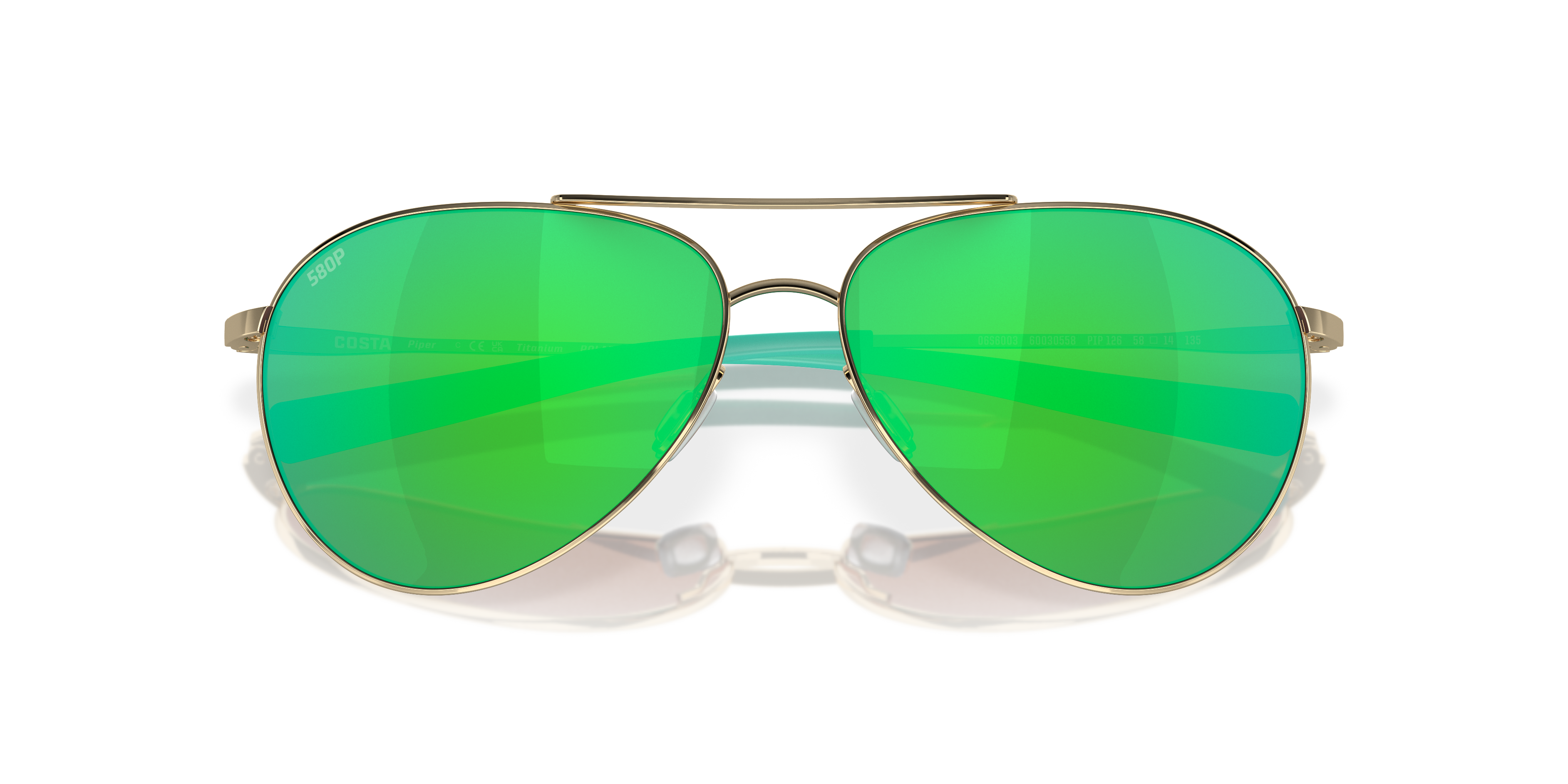 Ray Ban RR3025 112/17 Large Gold Frame Green Mirror Aviator Sunglasses  Unisex | eBay