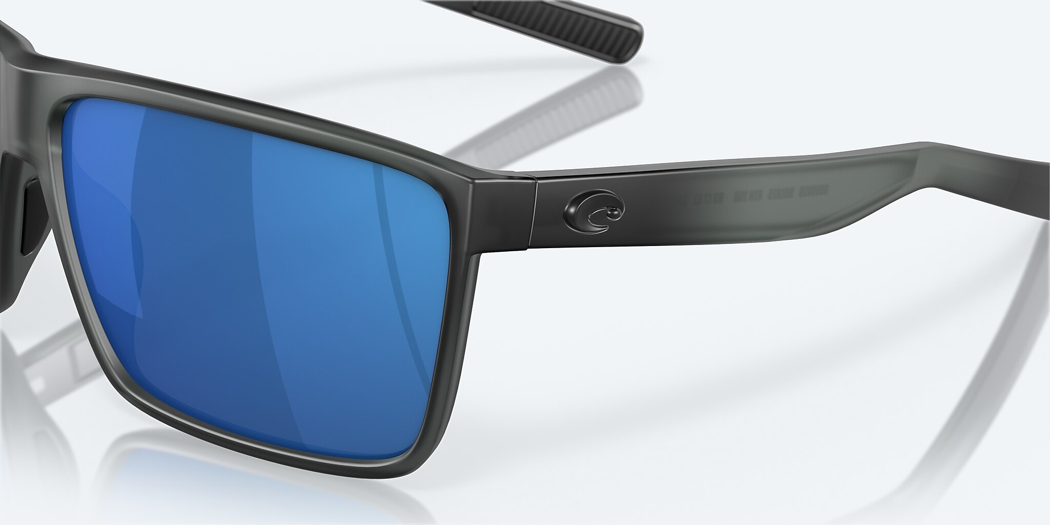 Costa Del Mar Rincon Sunglasses Matte Smoke Crystal / Blue Mirror 580G